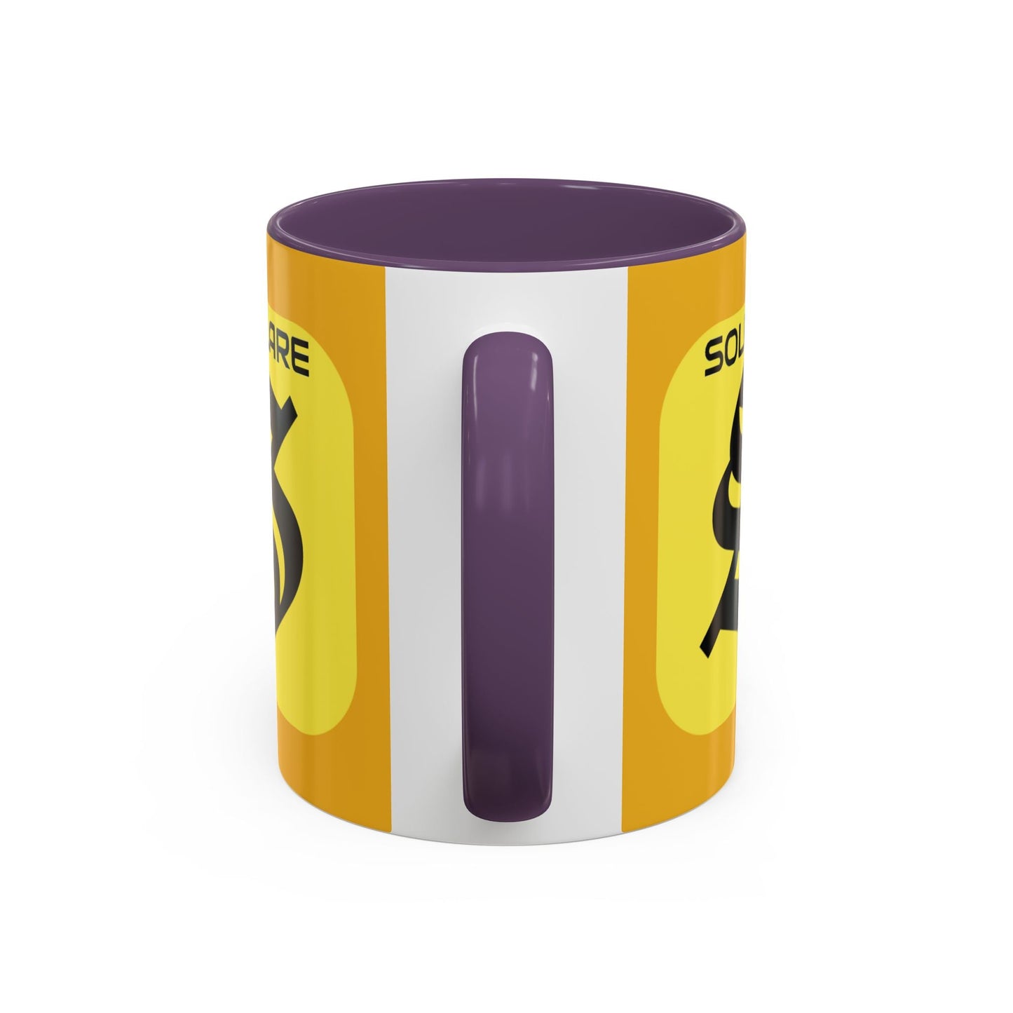 SolflareLogo Yellow Accent Mug by cypherpunkgear.com – cypherpunkgear.com | Cypherpunk Merch