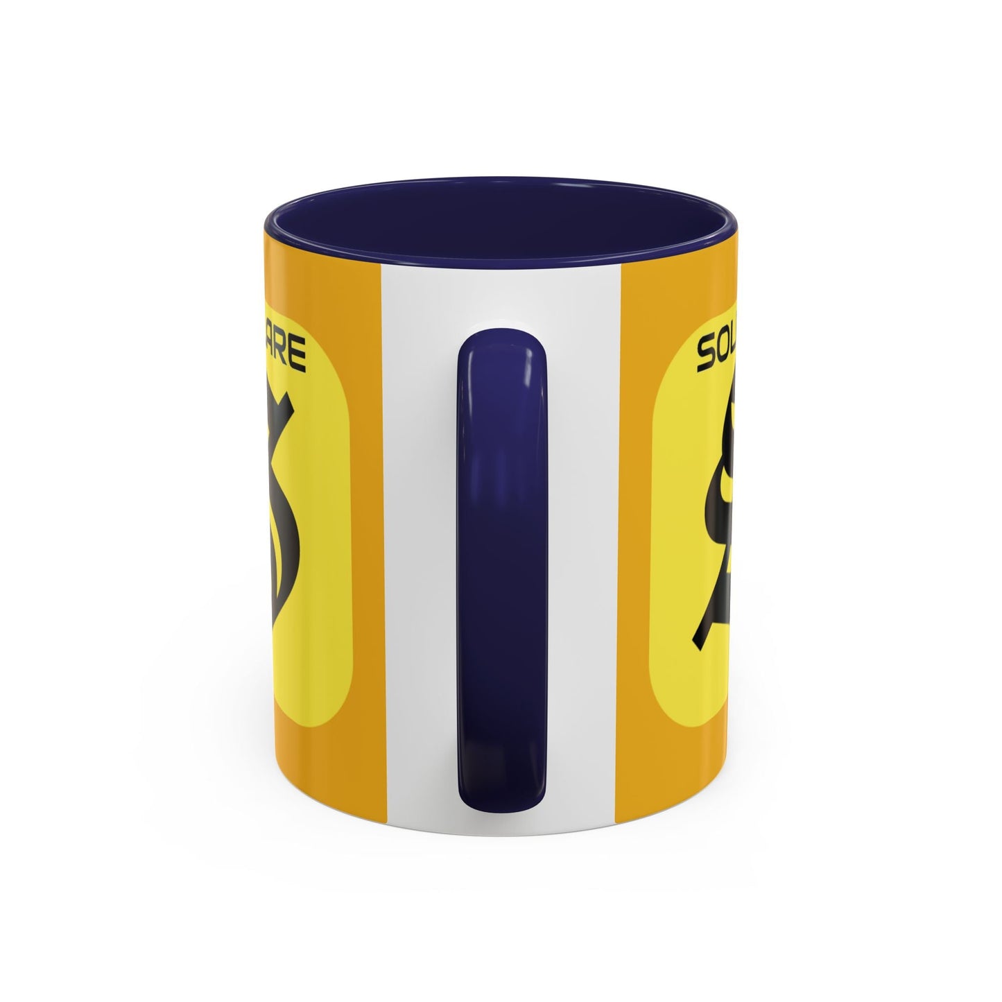 SolflareLogo Yellow Accent Mug by cypherpunkgear.com – cypherpunkgear.com | Cypherpunk Merch