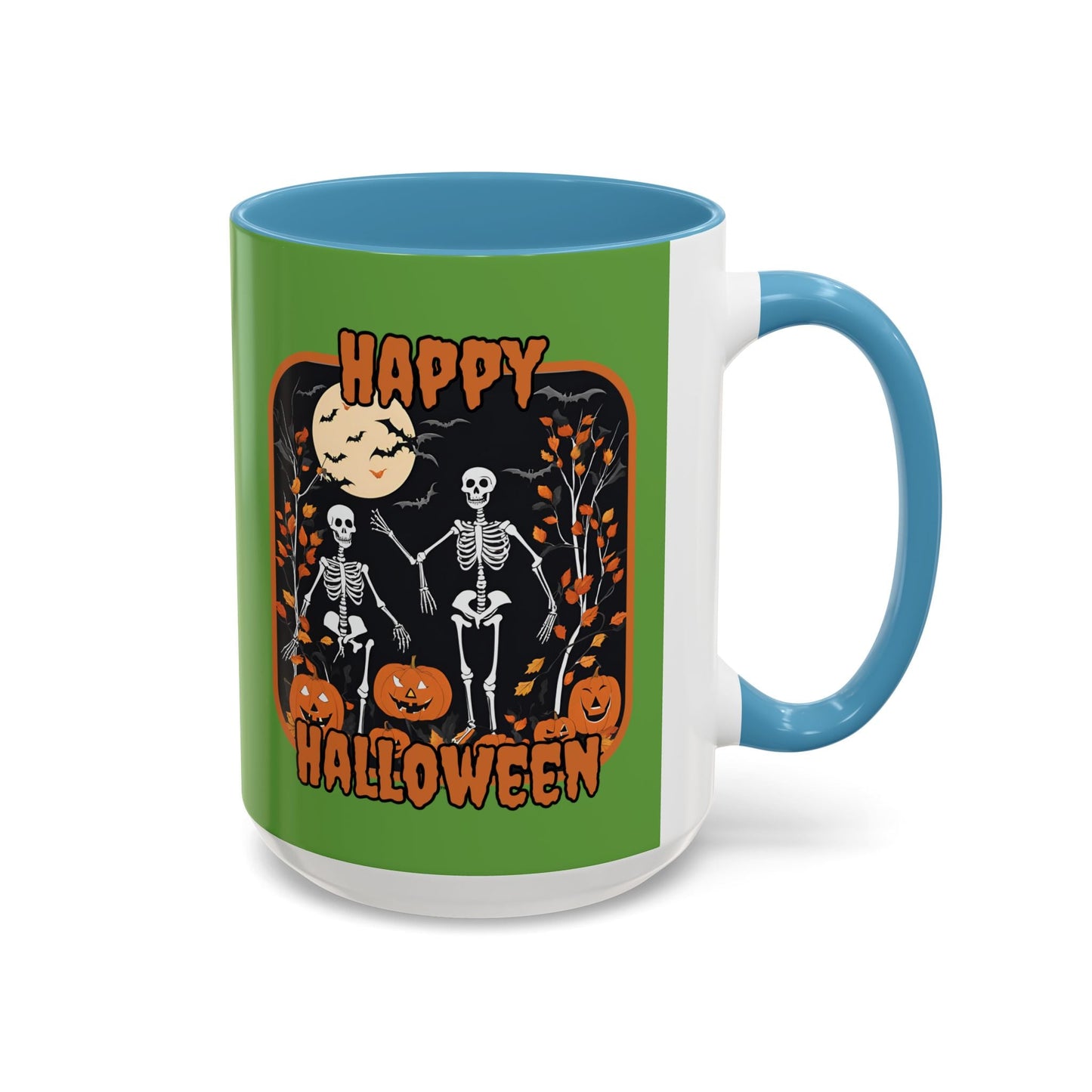 Spooktacular Skeletons of Halloween Accent Mug by cypherpunkgear – cypherpunkgear.com | Cypherpunk Merch