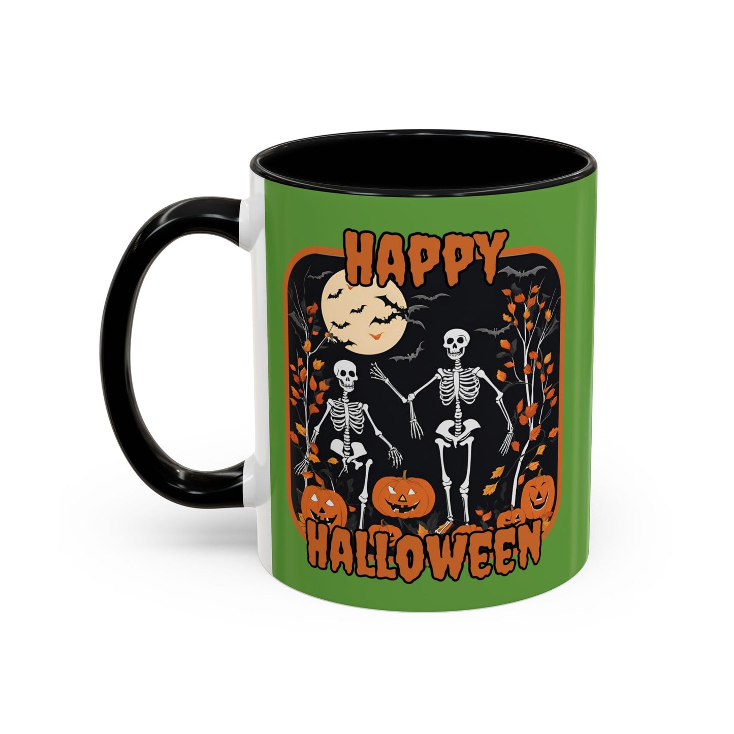 Spooktacular Skeletons of Halloween Accent Mug by cypherpunkgear – cypherpunkgear.com | Cypherpunk Merch