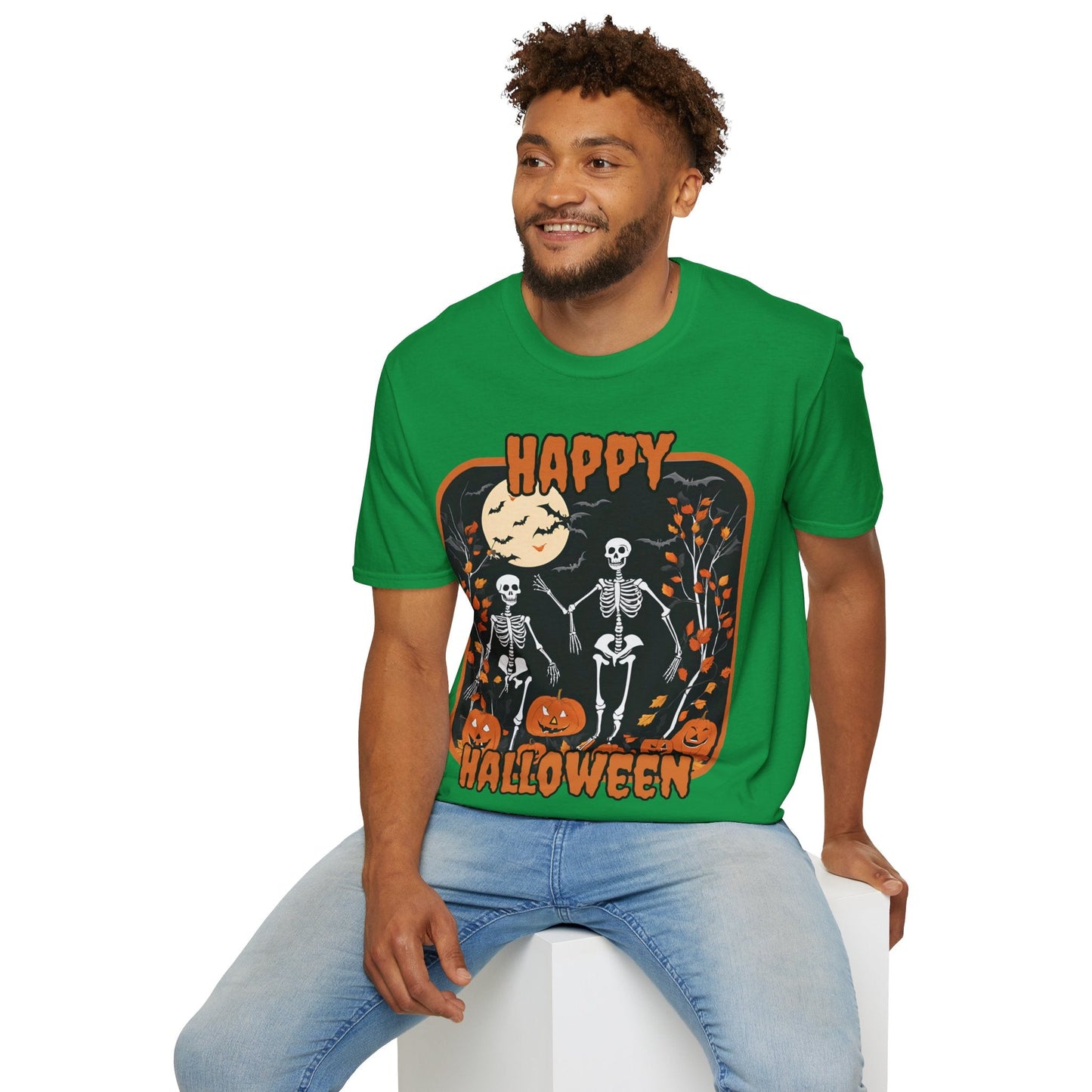 Spooktacular Skeletons of Halloween DKcolors Unisex T-shirt by cypherpunkgear – cypherpunkgear.com | Cypherpunk Merch