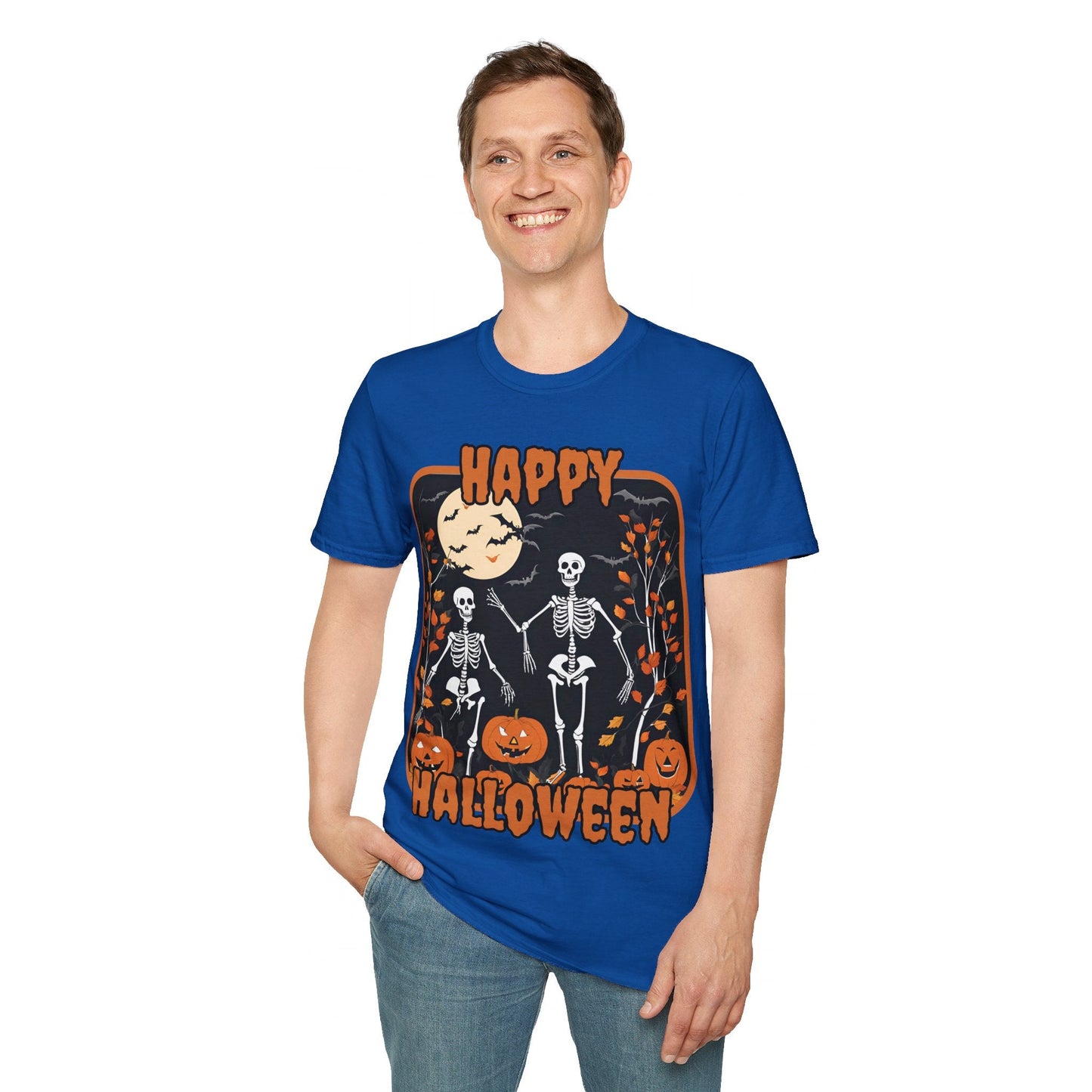 Spooktacular Skeletons of Halloween DKcolors Unisex T-shirt by cypherpunkgear – cypherpunkgear.com | Cypherpunk Merch