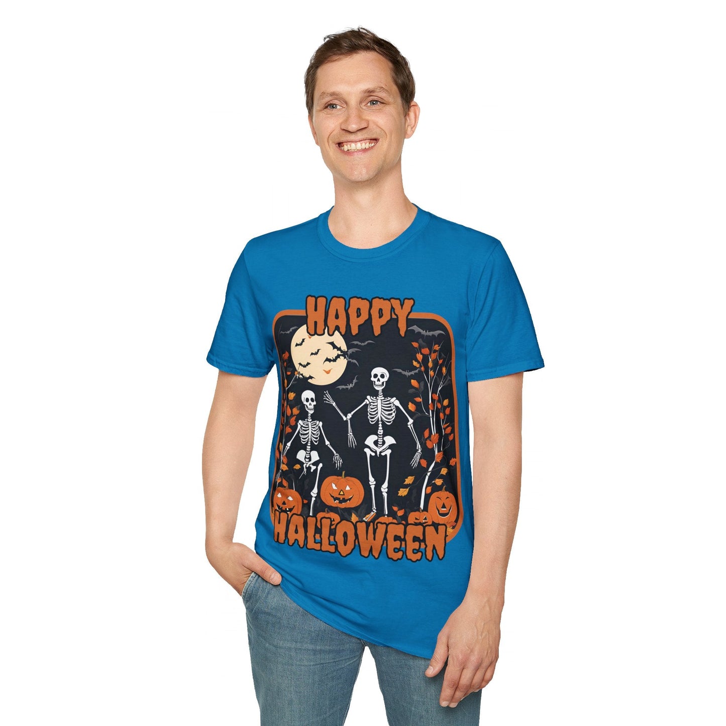 Spooktacular Skeletons of Halloween DKcolors Unisex T-shirt by cypherpunkgear – cypherpunkgear.com | Cypherpunk Merch