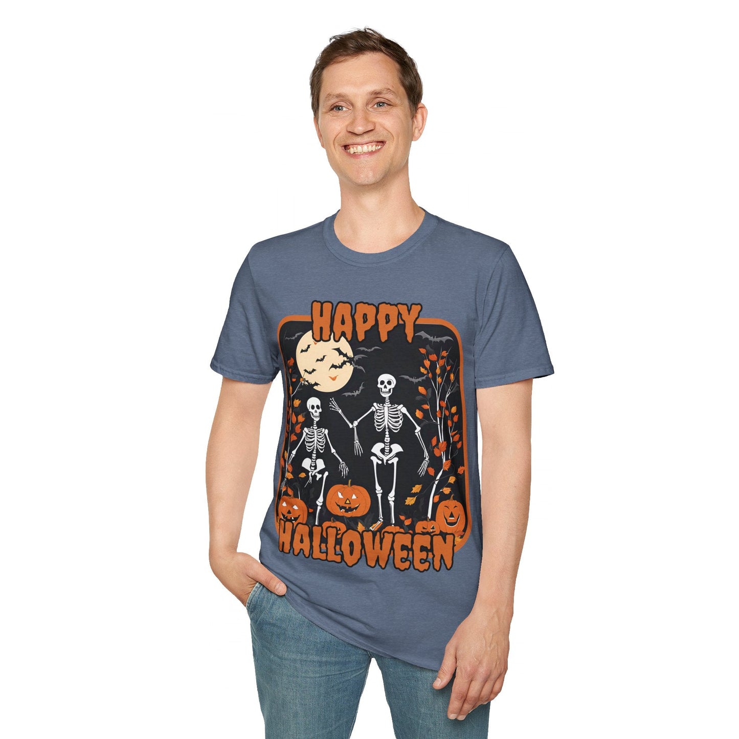 Spooktacular Skeletons of Halloween DKcolors Unisex T-shirt by cypherpunkgear – cypherpunkgear.com | Cypherpunk Merch