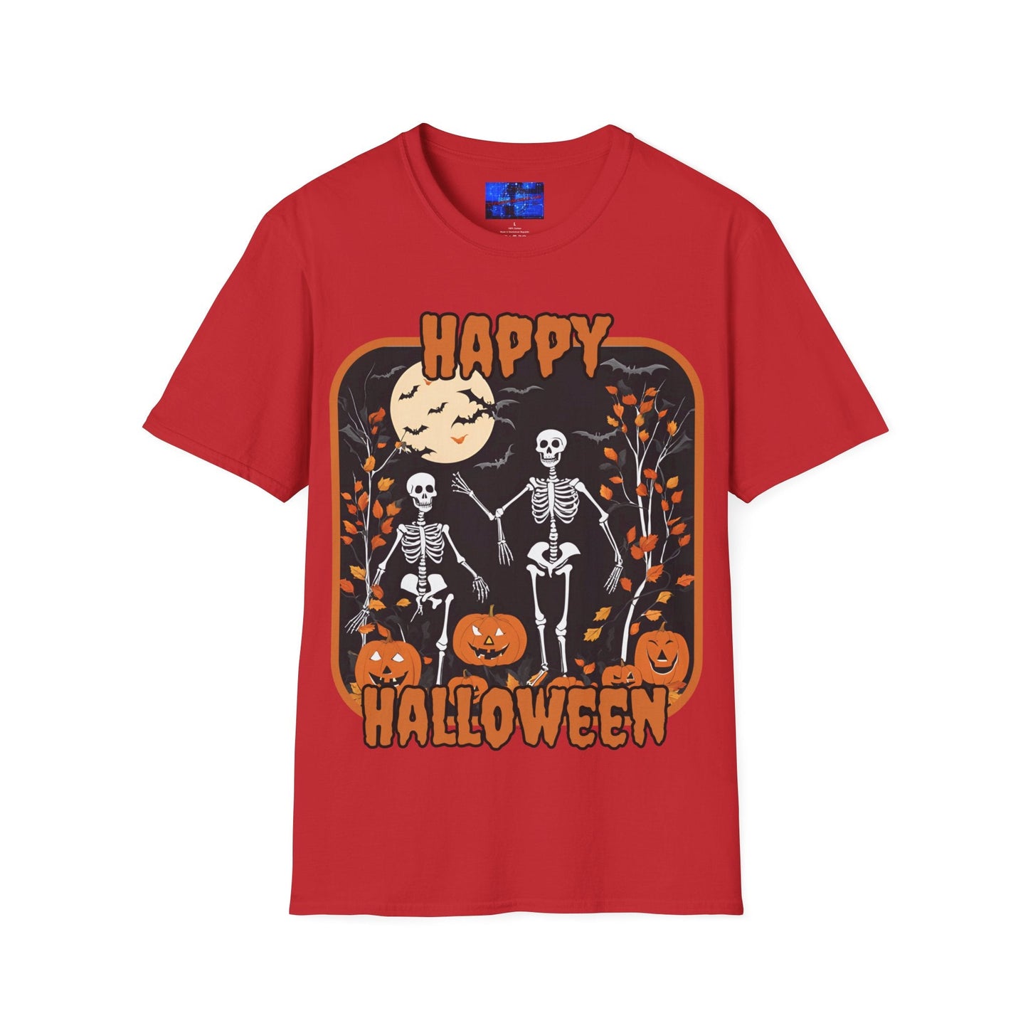 Spooktacular Skeletons of Halloween LTcolors Unisex T-shirt by cypherpunkgear – cypherpunkgear.com | Cypherpunk Merch