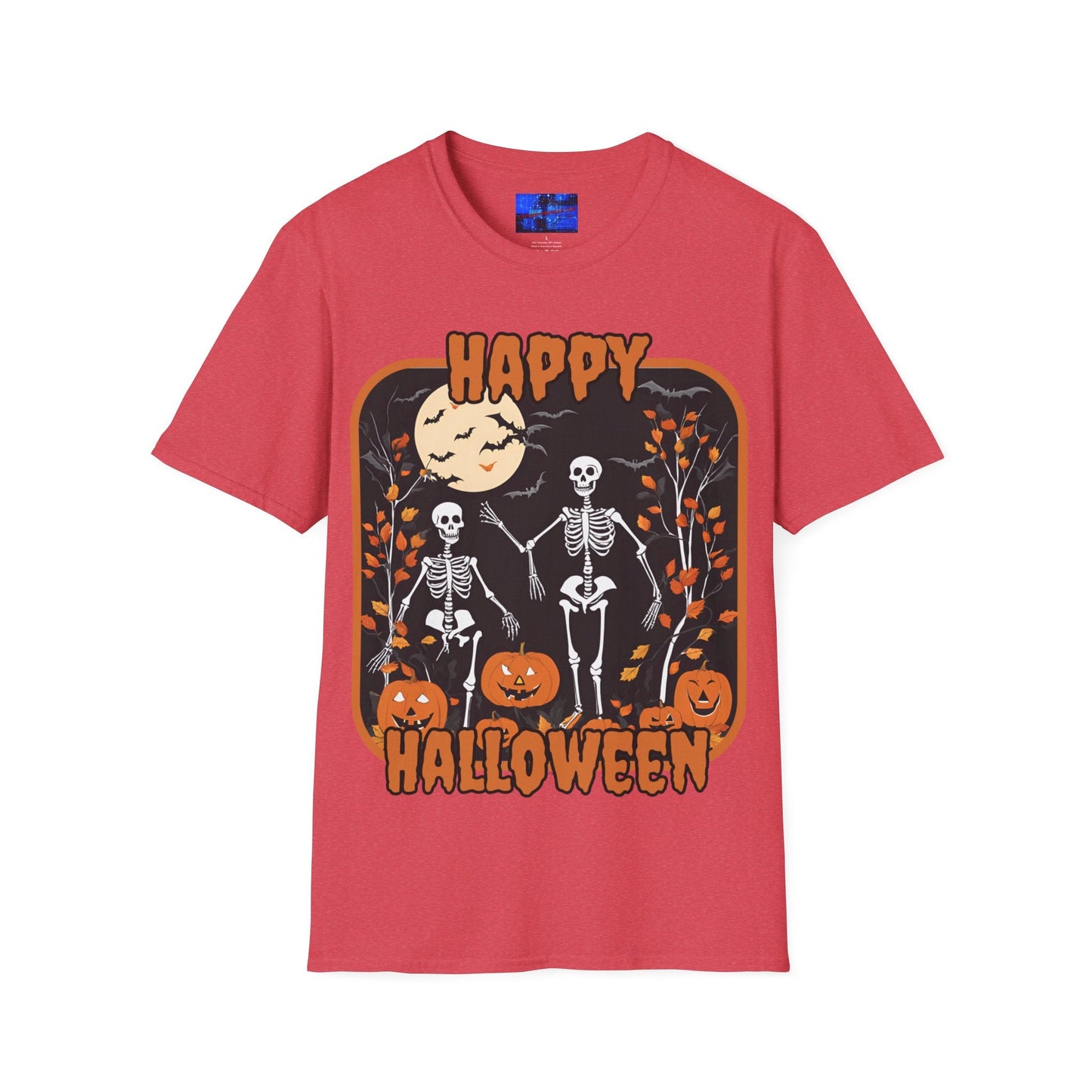 Spooktacular Skeletons of Halloween LTcolors Unisex T-shirt by cypherpunkgear – cypherpunkgear.com | Cypherpunk Merch