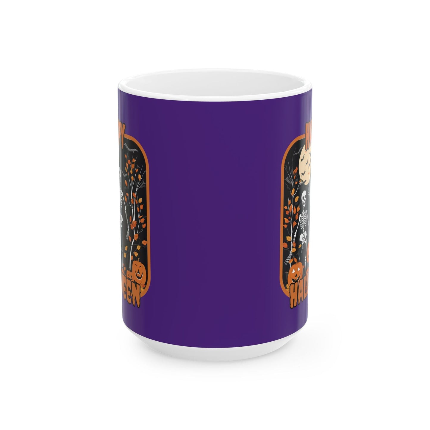 Spooktacular Skeletons of Halloween Purple Mug by cypherpunkgear – cypherpunkgear.com | Cypherpunk Merch