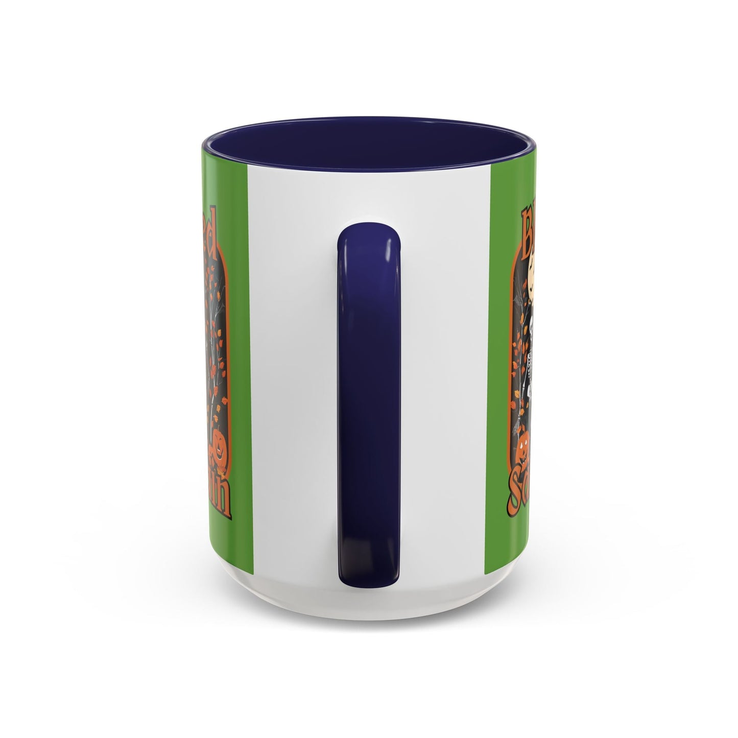 Spooktacular Skeletons of Samhain Accent Mug by cypherpunkgear – cypherpunkgear.com | Cypherpunk Merch
