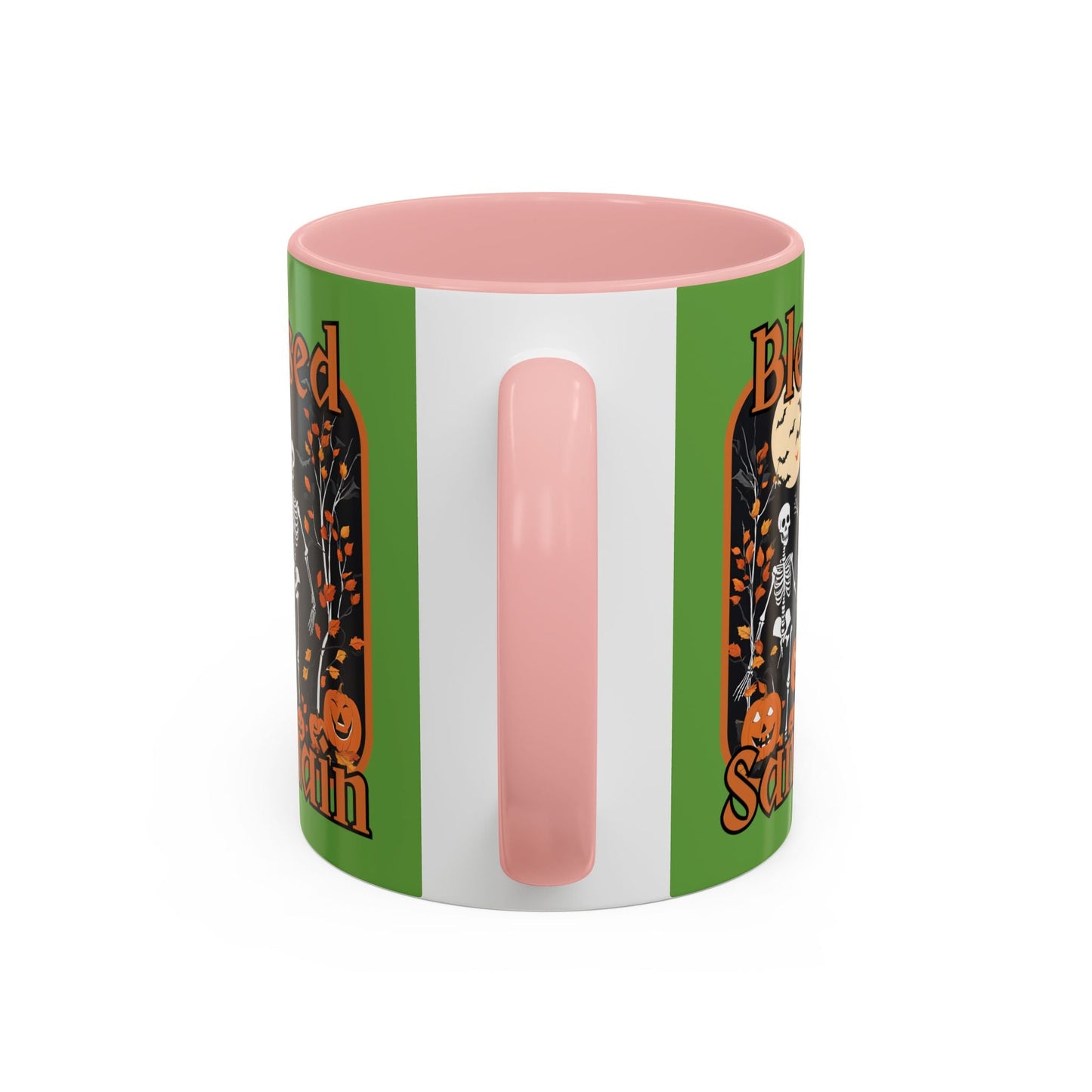 Spooktacular Skeletons of Samhain Accent Mug by cypherpunkgear – cypherpunkgear.com | Cypherpunk Merch
