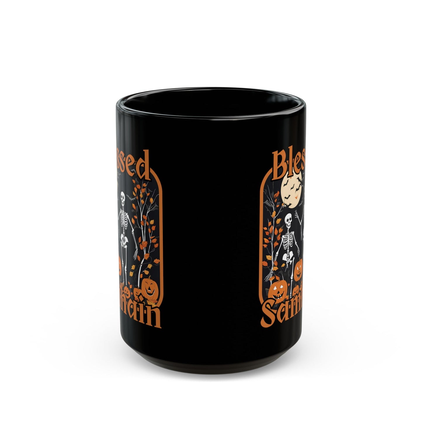 Spooktacular Skeletons of Samhain Black Mug by cypherpunkgear – cypherpunkgear.com | Cypherpunk Merch