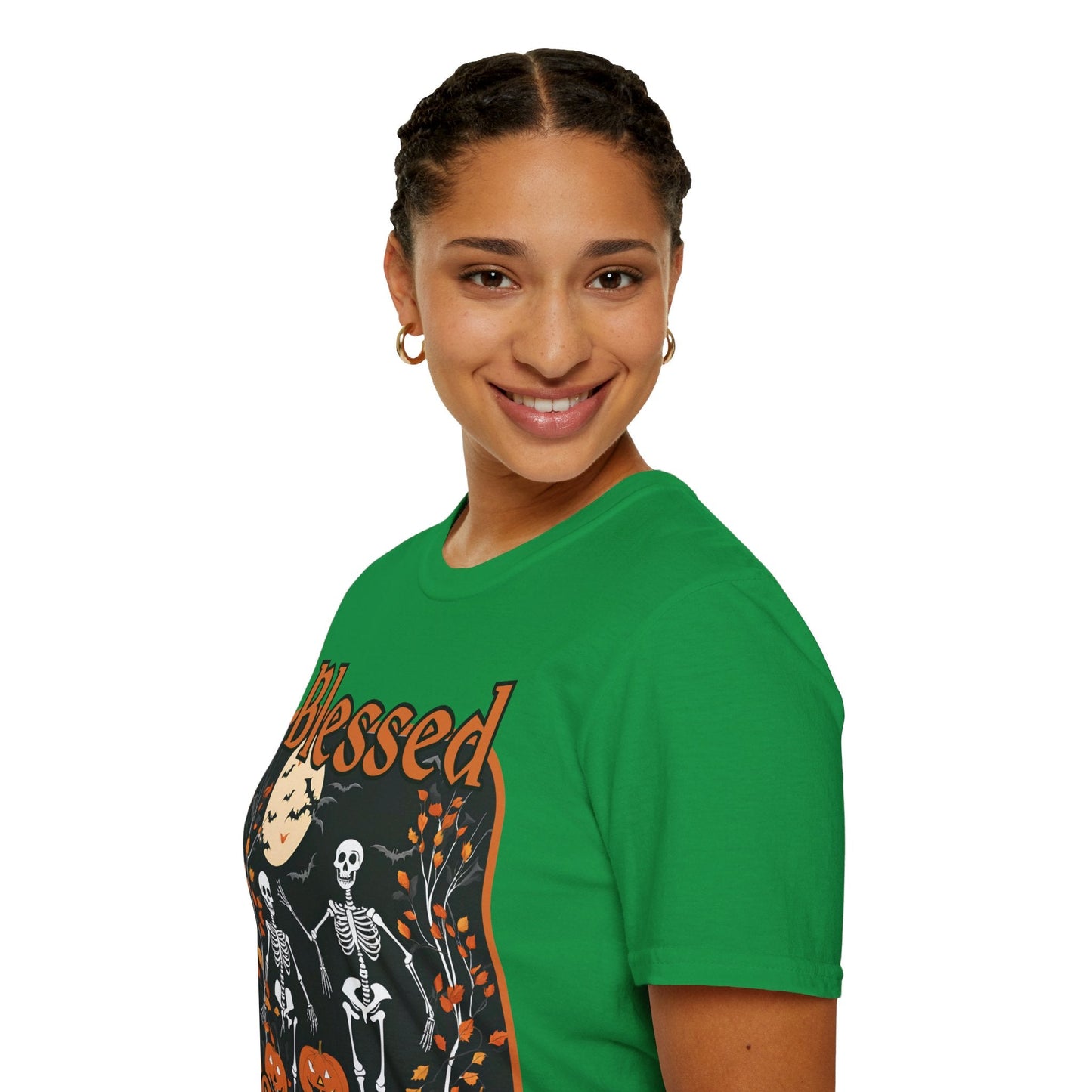 Spooktacular Skeletons of Samhain DKcolors Unisex T-Shirt by cypherpunkgear – cypherpunkgear.com | Cypherpunk Merch