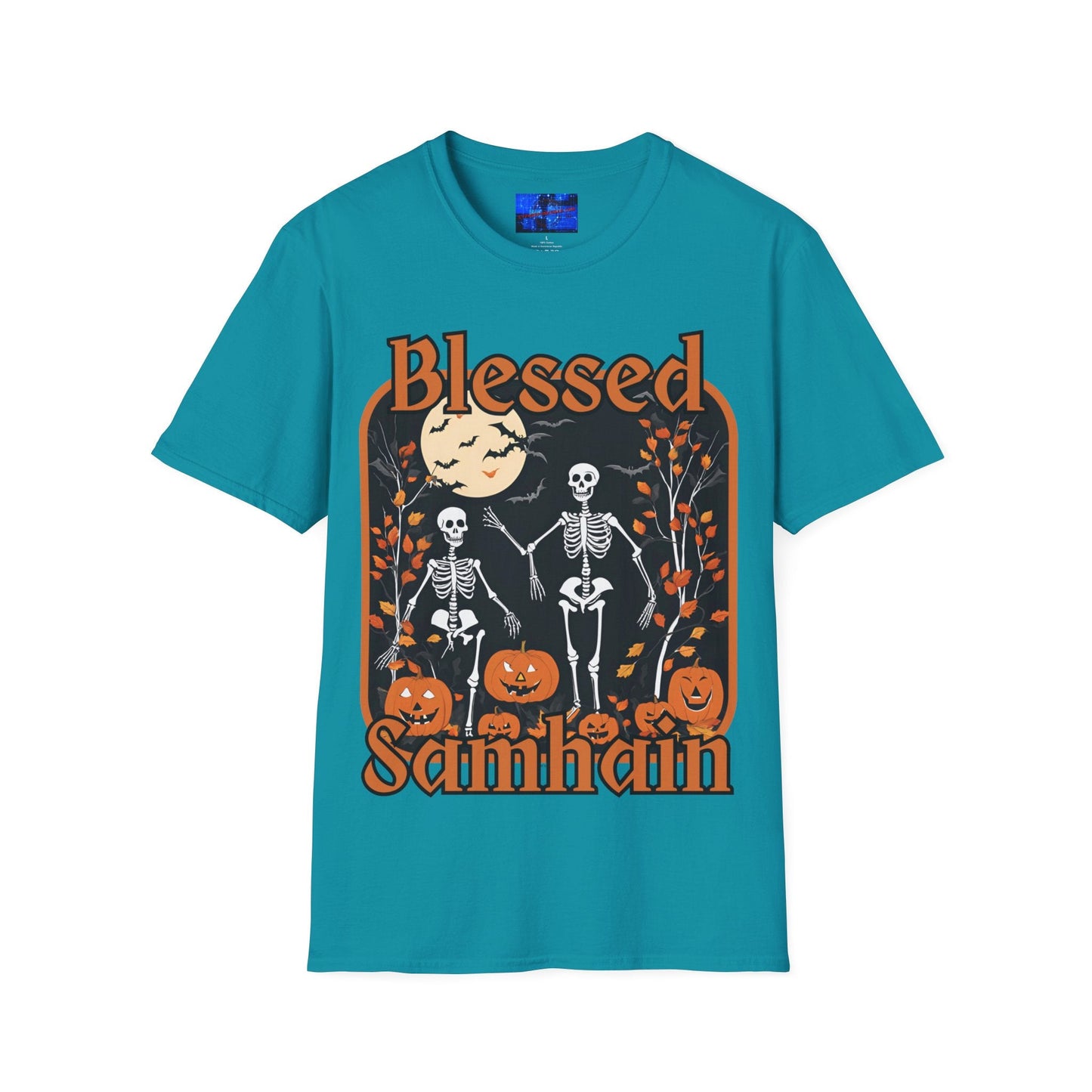 Spooktacular Skeletons of Samhain DKcolors Unisex T-Shirt by cypherpunkgear – cypherpunkgear.com | Cypherpunk Merch