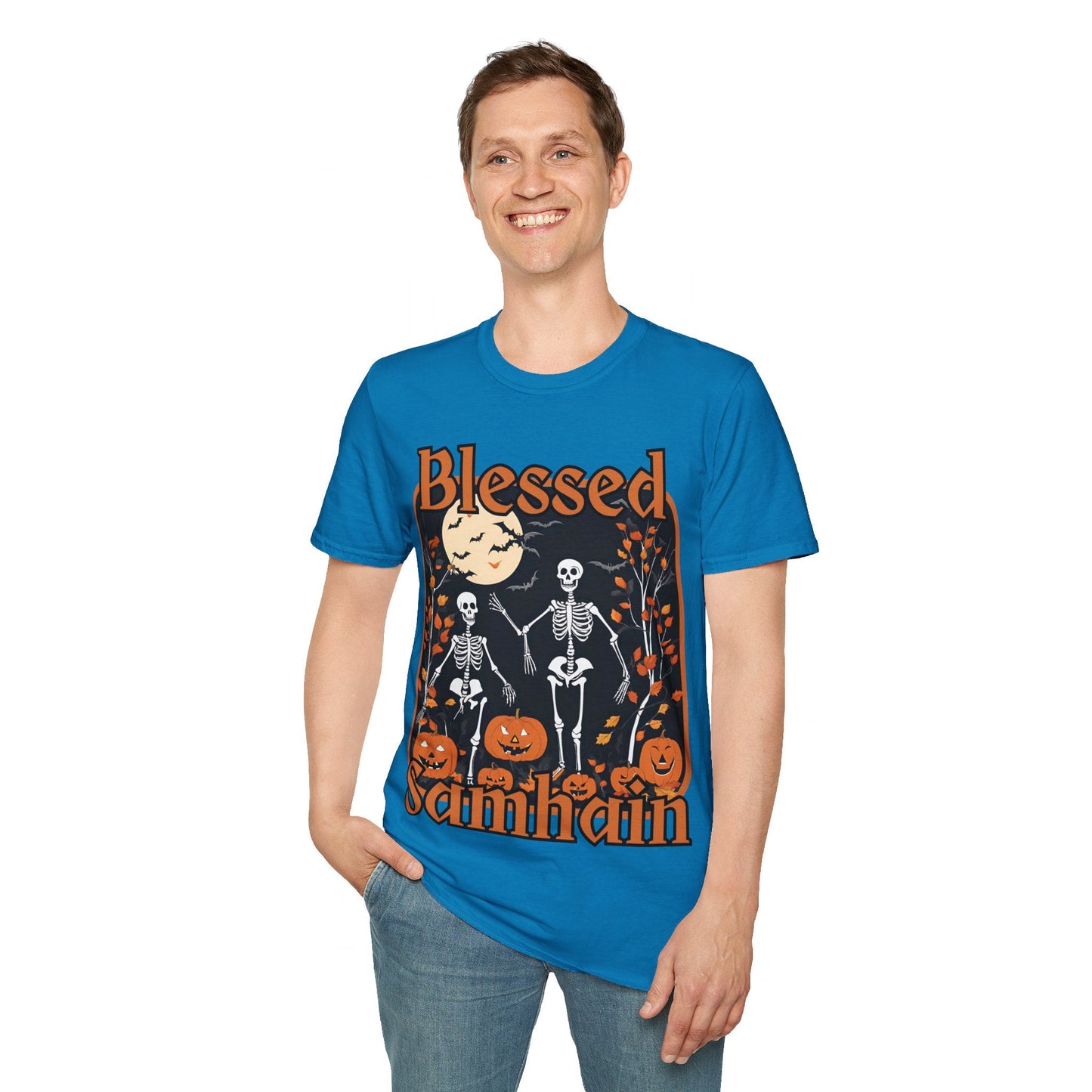 Spooktacular Skeletons of Samhain DKcolors Unisex T-Shirt by cypherpunkgear – cypherpunkgear.com | Cypherpunk Merch