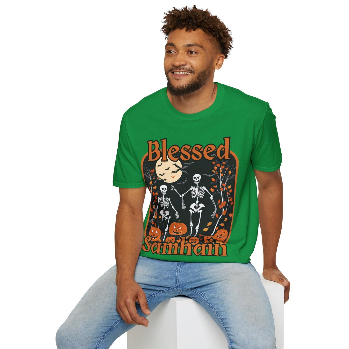 Spooktacular Skeletons of Samhain DKcolors Unisex T-Shirt by cypherpunkgear – cypherpunkgear.com | Cypherpunk Merch