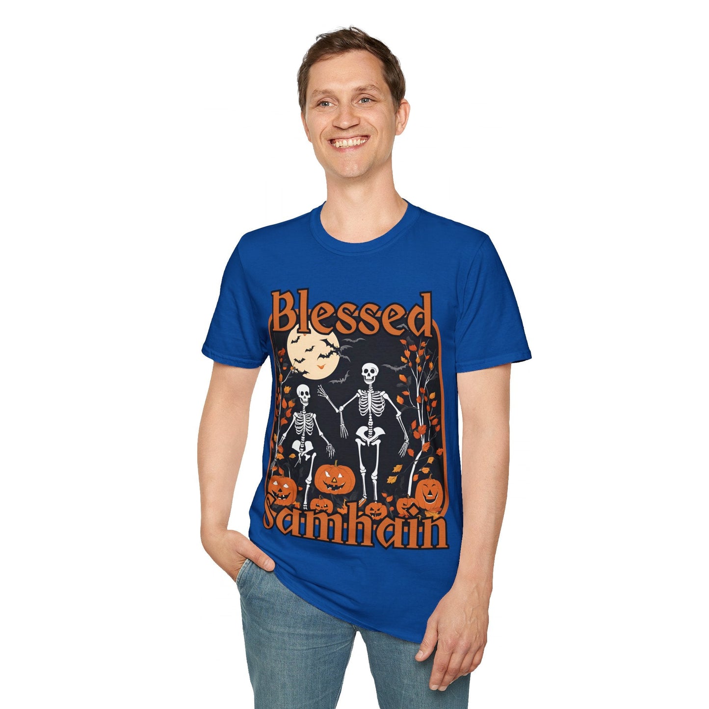 Spooktacular Skeletons of Samhain DKcolors Unisex T-Shirt by cypherpunkgear – cypherpunkgear.com | Cypherpunk Merch