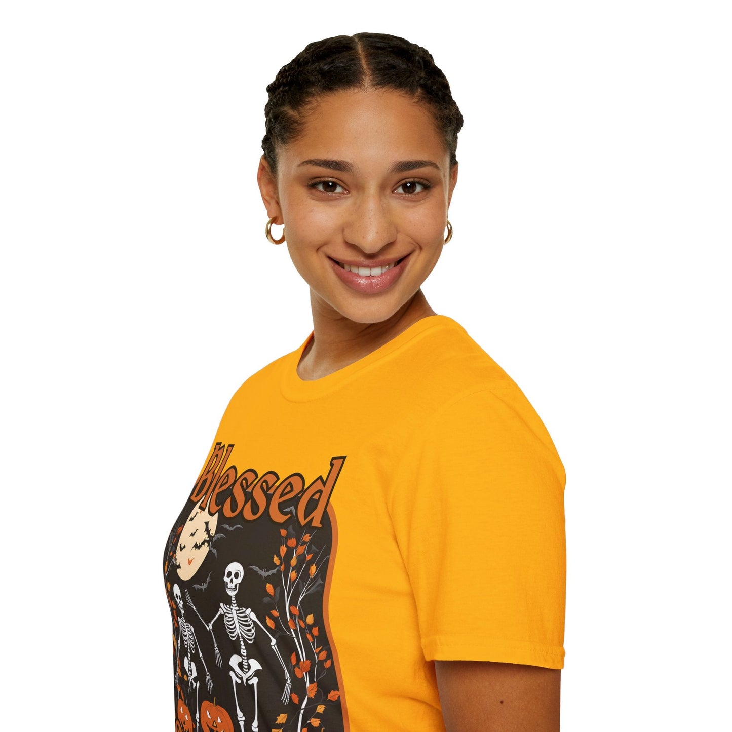 Spooktacular Skeletons of Samhain LTcolors Unisex T-Shirt by cypherpunkgear – cypherpunkgear.com | Cypherpunk Merch