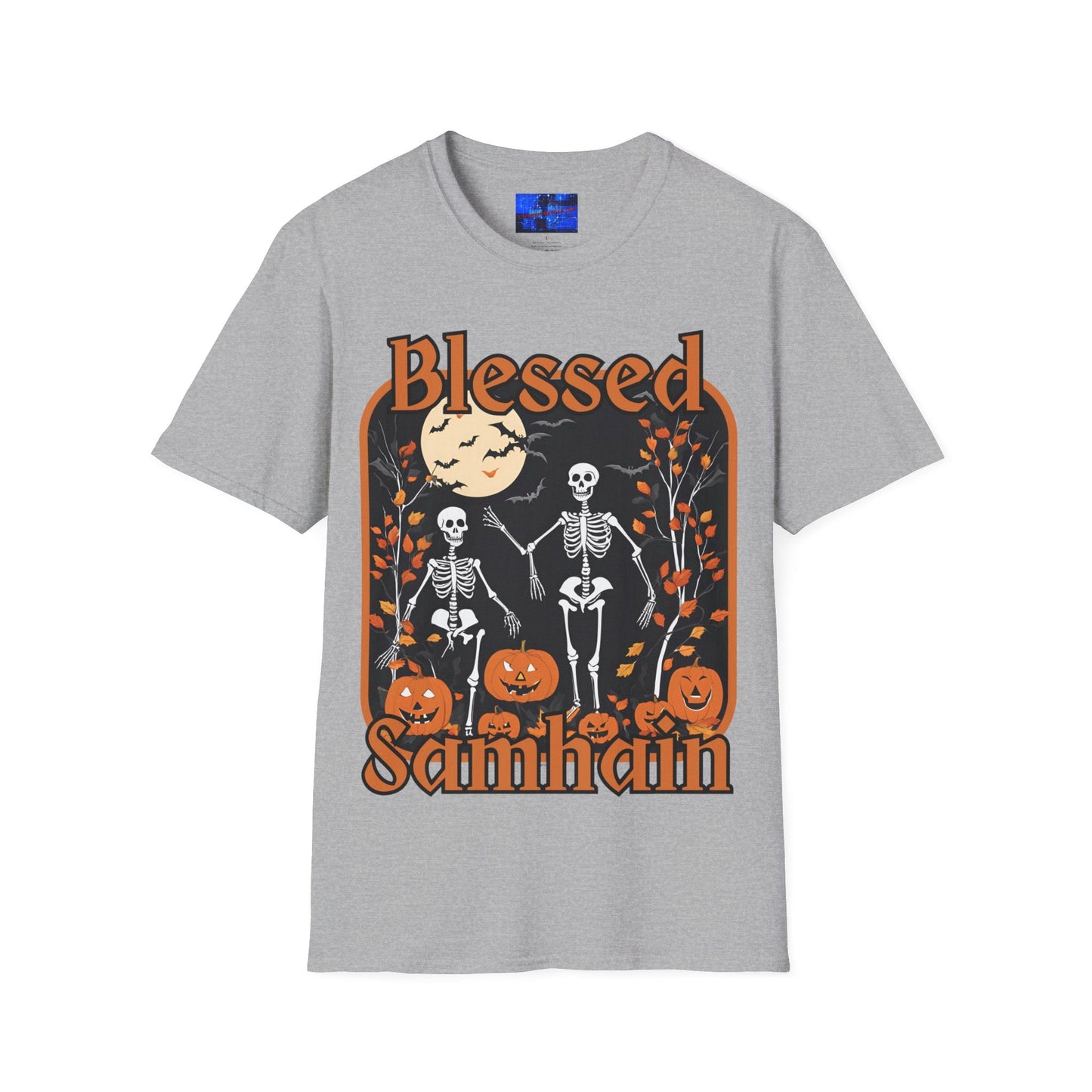 Spooktacular Skeletons of Samhain LTcolors Unisex T-Shirt by cypherpunkgear – cypherpunkgear.com | Cypherpunk Merch