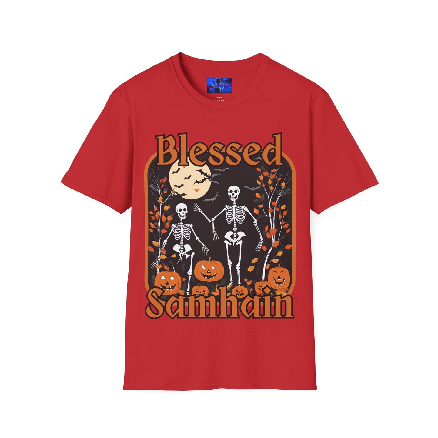 Spooktacular Skeletons of Samhain LTcolors Unisex T-Shirt by cypherpunkgear – cypherpunkgear.com | Cypherpunk Merch