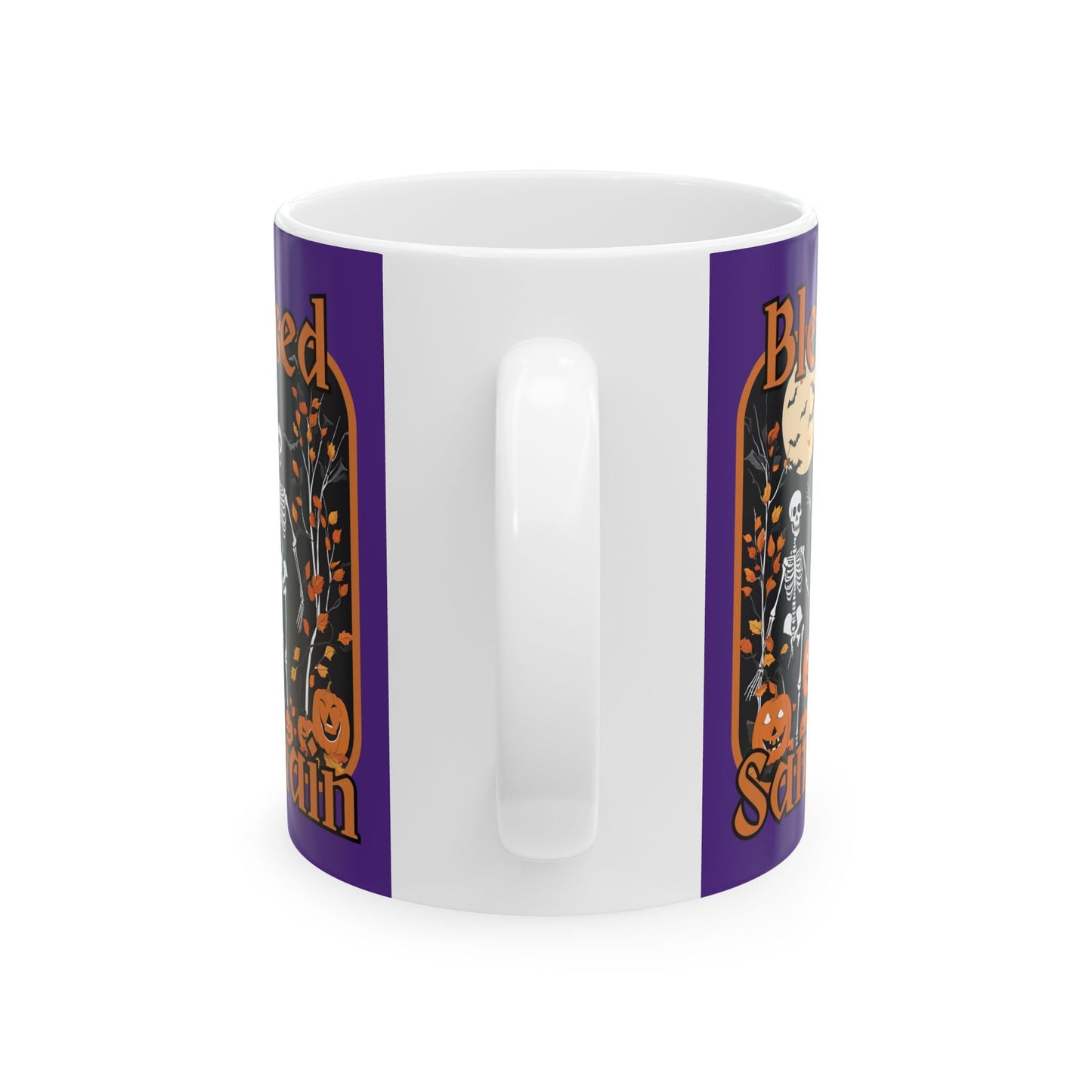 Spooktacular Skeletons of Samhain Purple Mug by cypherpunkgear – cypherpunkgear.com | Cypherpunk Merch