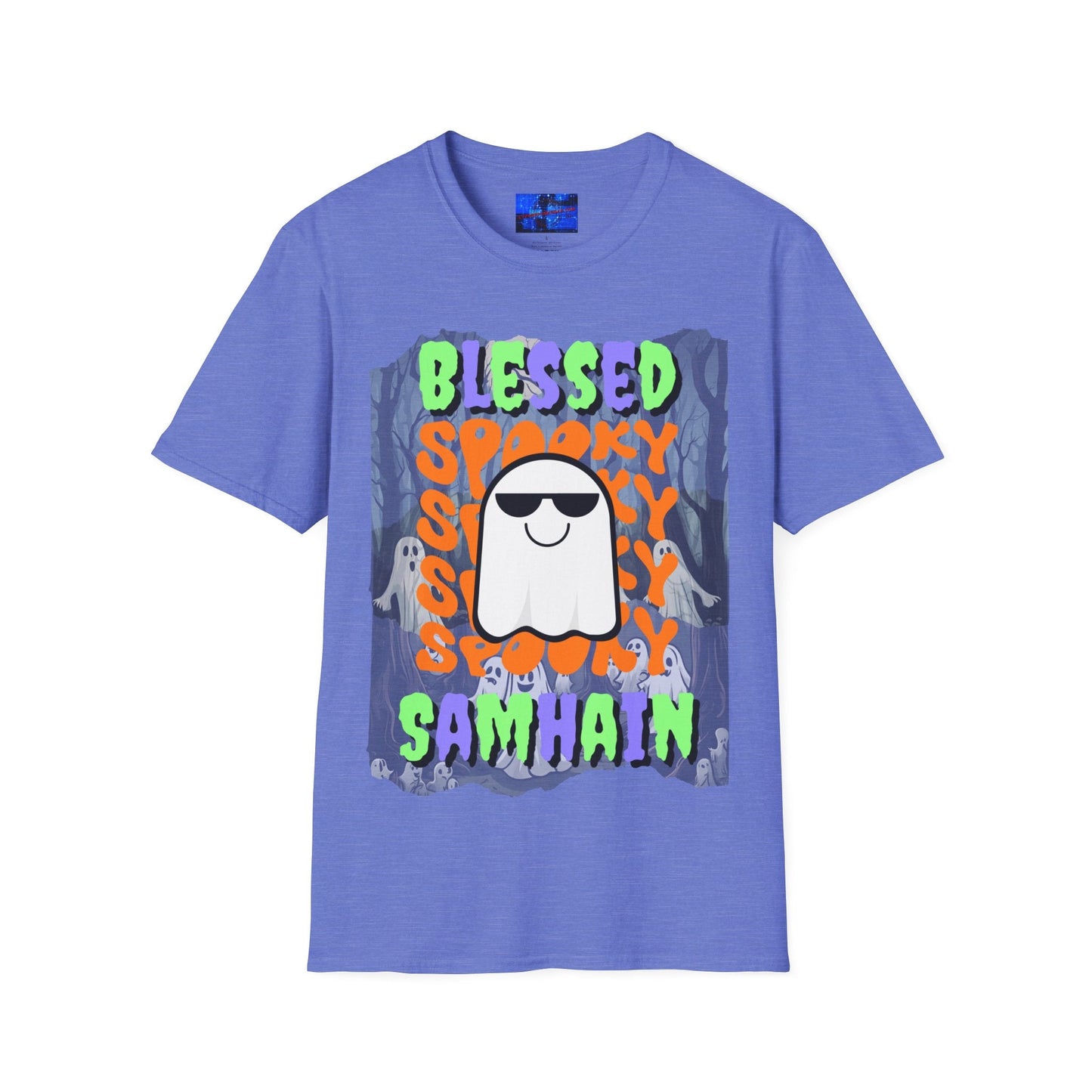Spooky Blessed Samhain Ghost MXfont Unisex T-Shirt by cypherpunkgear – cypherpunkgear.com | Cypherpunk Merch