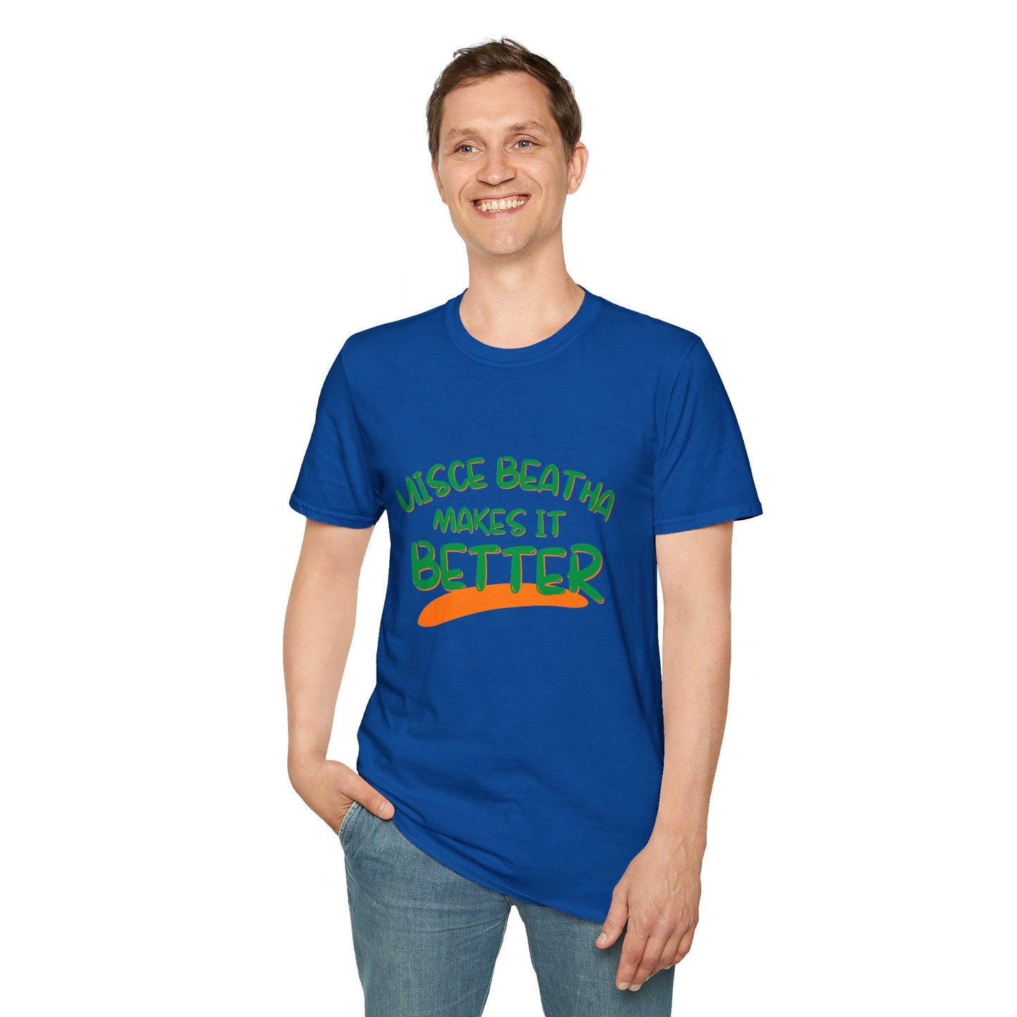 Uisce Beatha makes it better GNfont DKcolors Unisex T-Shirt by cypherpunkgear – cypherpunkgear.com | Cypherpunk Merch
