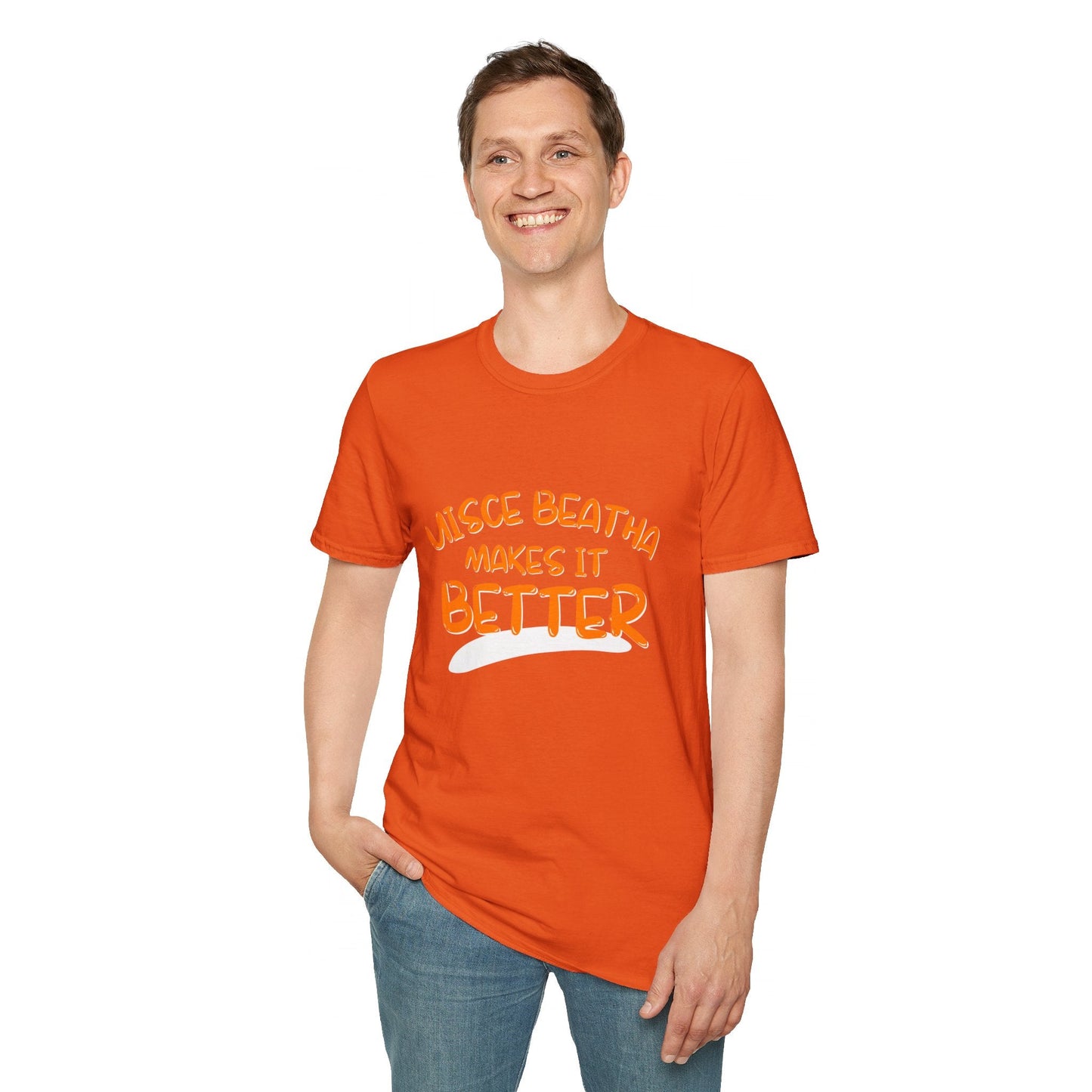 Uisce Beatha makes it better OGfont LTcolors Unisex T-Shirt by cypherpunkgear – cypherpunkgear.com | Cypherpunk Merch