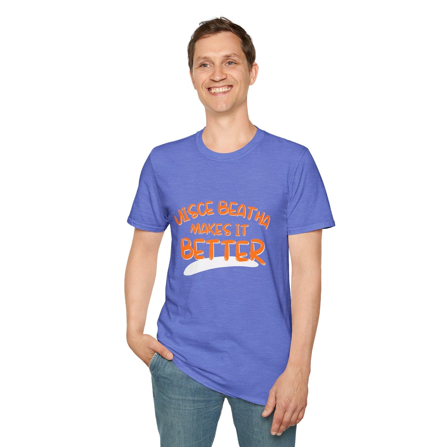 Uisce Beatha makes it better OGfont LTcolors Unisex T-Shirt by cypherpunkgear – cypherpunkgear.com | Cypherpunk Merch