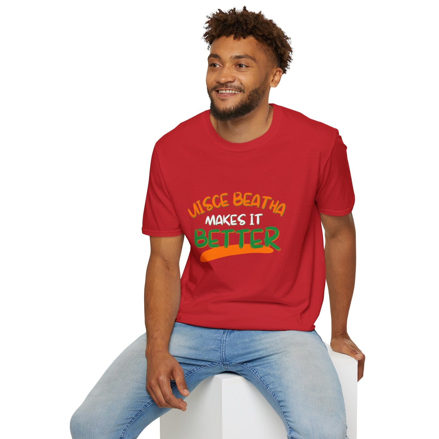 Uisce Beatha makes it better OWGfont LTcolors Unisex T-Shirt by cypherpunkgear – cypherpunkgear.com | Cypherpunk Merch