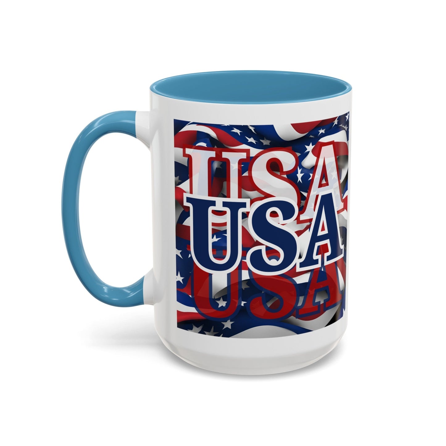 USA BLfont Center Patriot Accent Mug by cypherpunkgear – cypherpunkgear.com | Cypherpunk Merch
