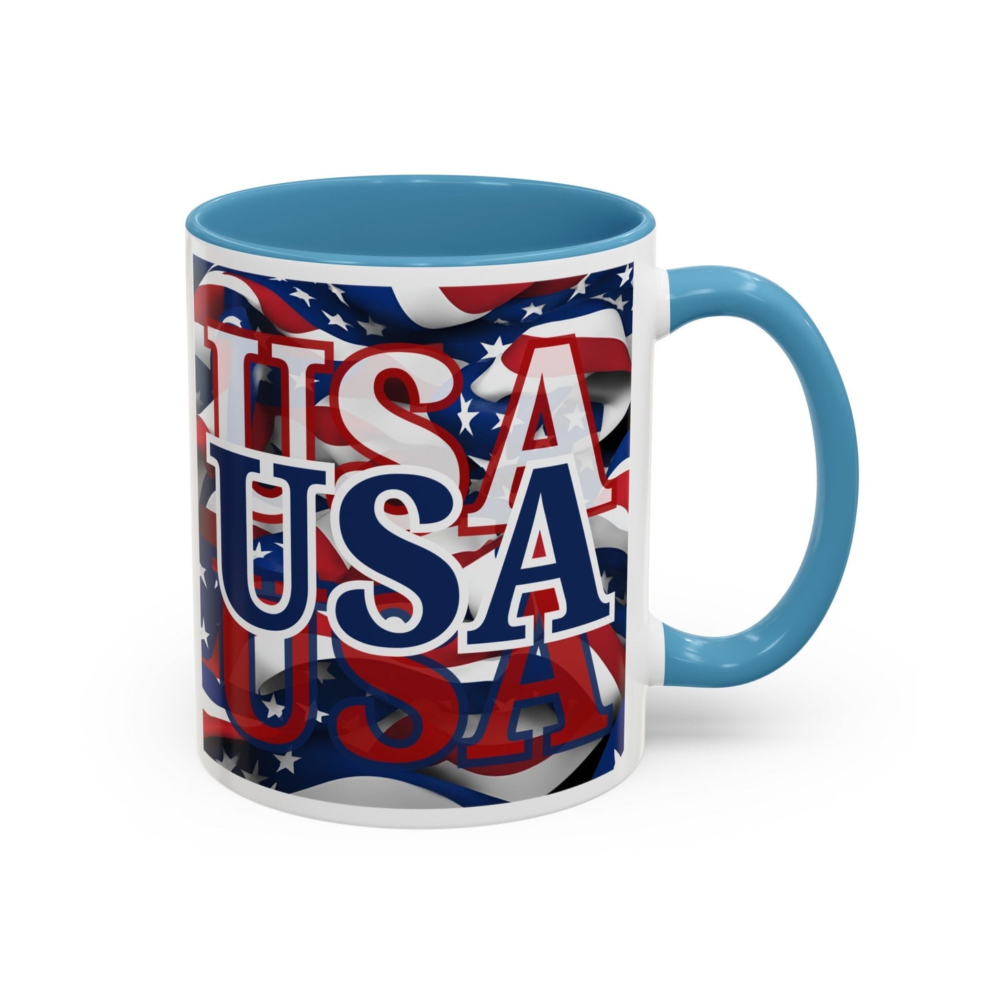 USA BLfont Center Patriot Accent Mug by cypherpunkgear – cypherpunkgear.com | Cypherpunk Merch