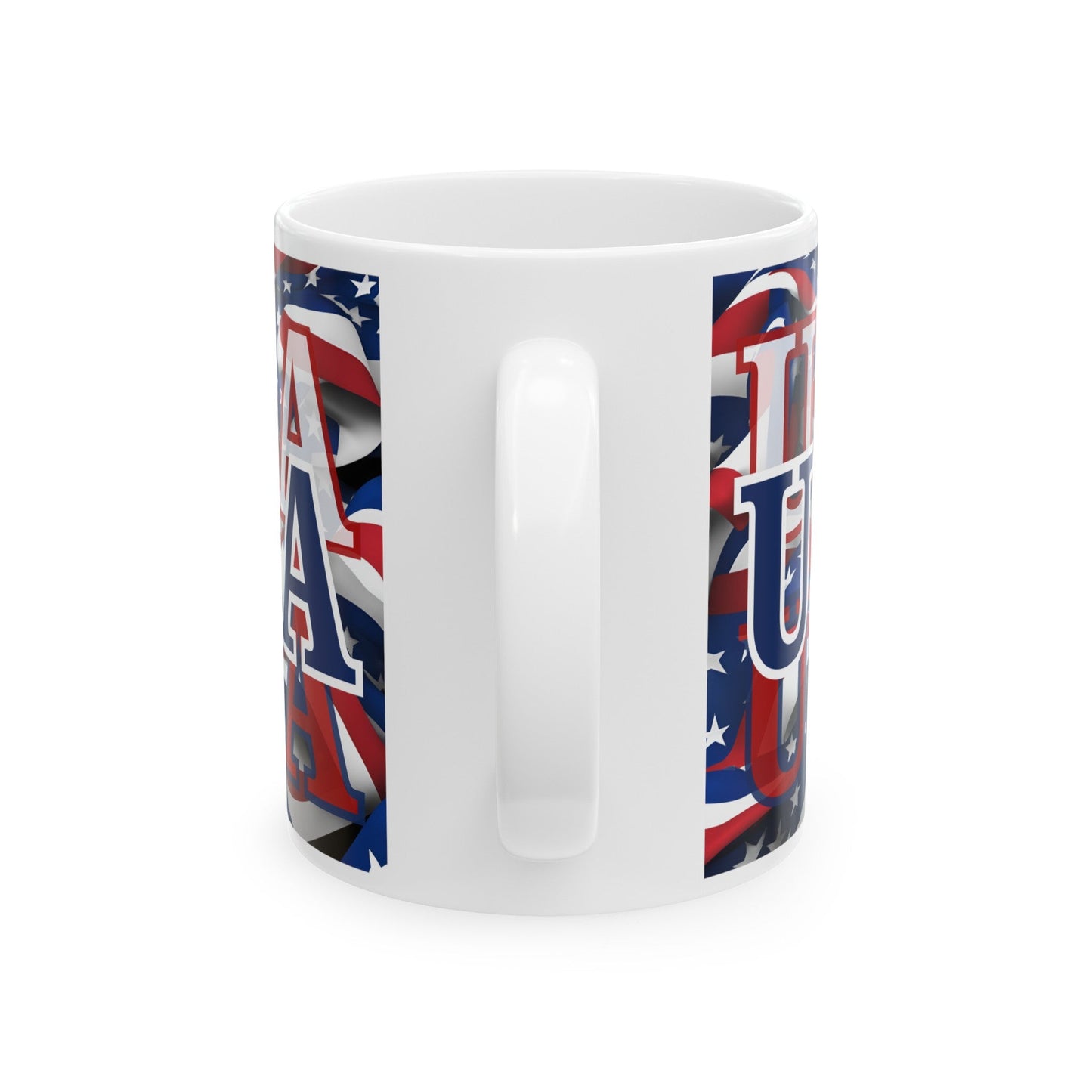 USA BLfont Center Patriot White Mug by cypherpunkgear – cypherpunkgear.com | Cypherpunk Merch
