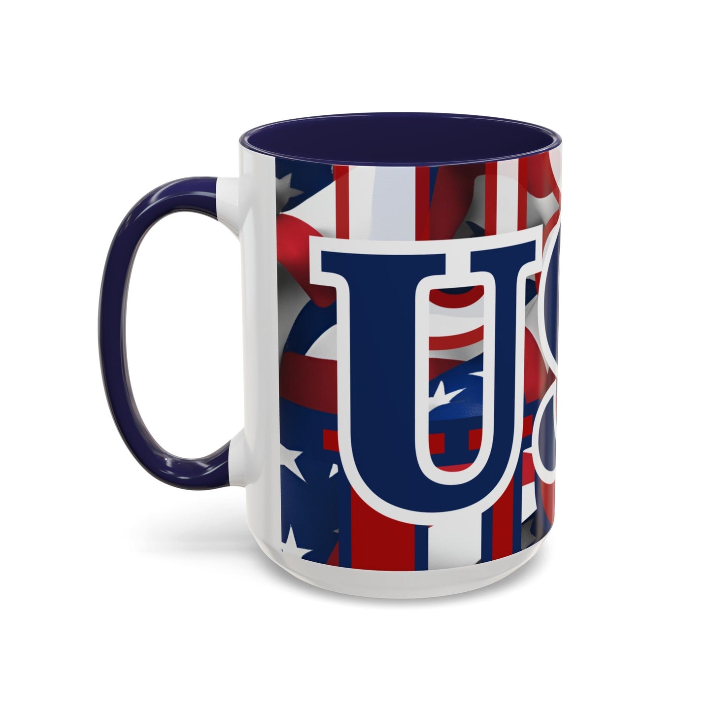 USA! USA! USA BLfont Patriot Accent Mug by cypherpunkgear – cypherpunkgear.com | Cypherpunk Merch