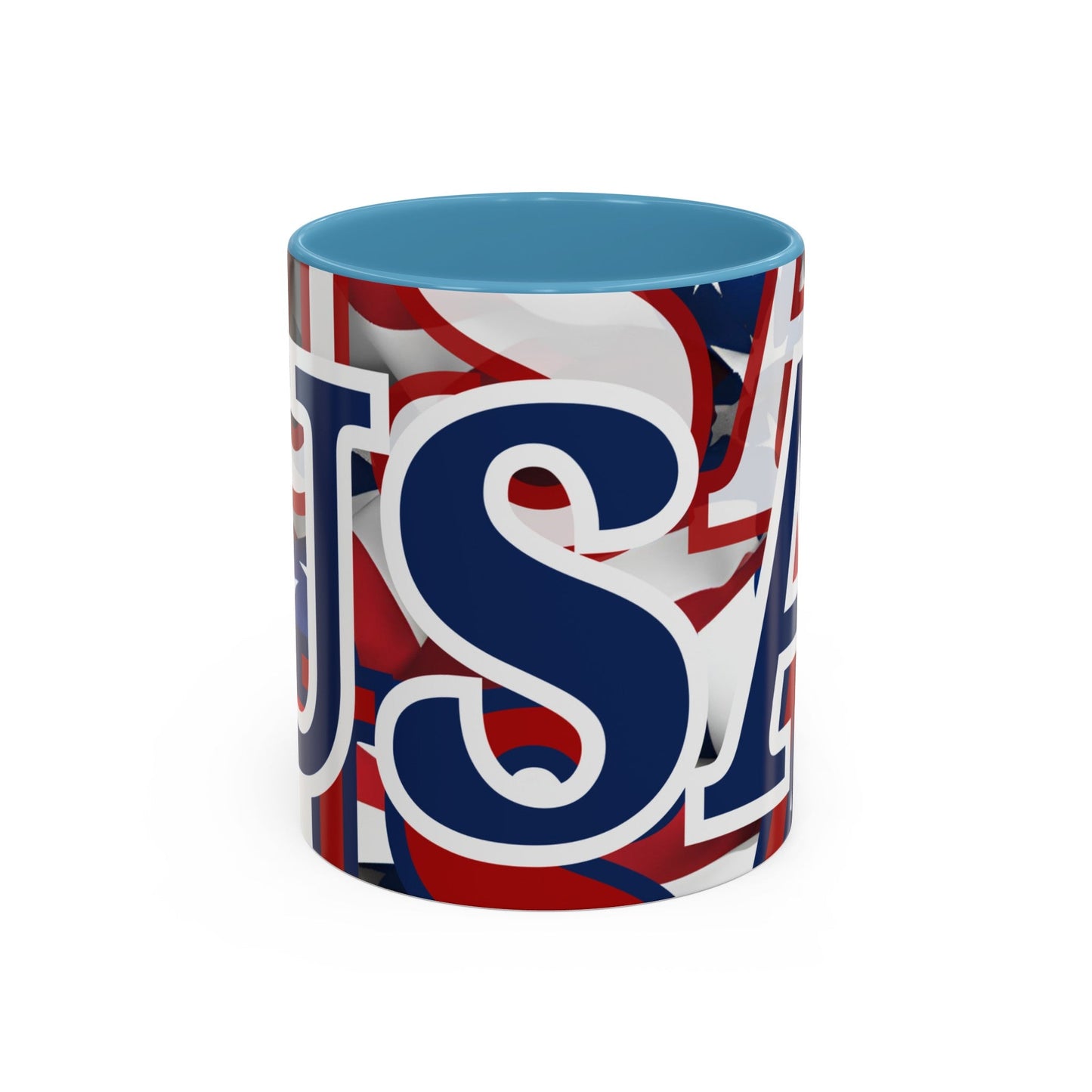 USA! USA! USA BLfont Patriot Accent Mug by cypherpunkgear – cypherpunkgear.com | Cypherpunk Merch
