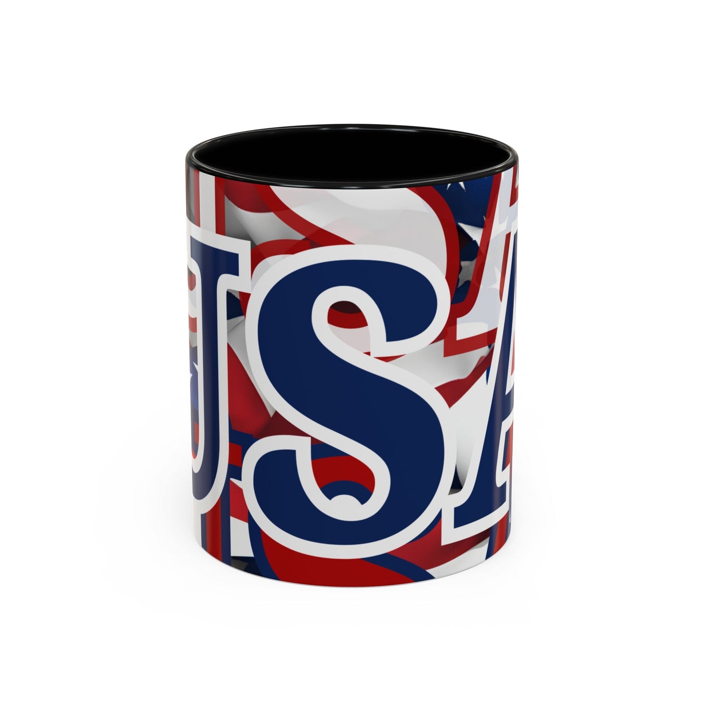 USA! USA! USA BLfont Patriot Accent Mug by cypherpunkgear – cypherpunkgear.com | Cypherpunk Merch