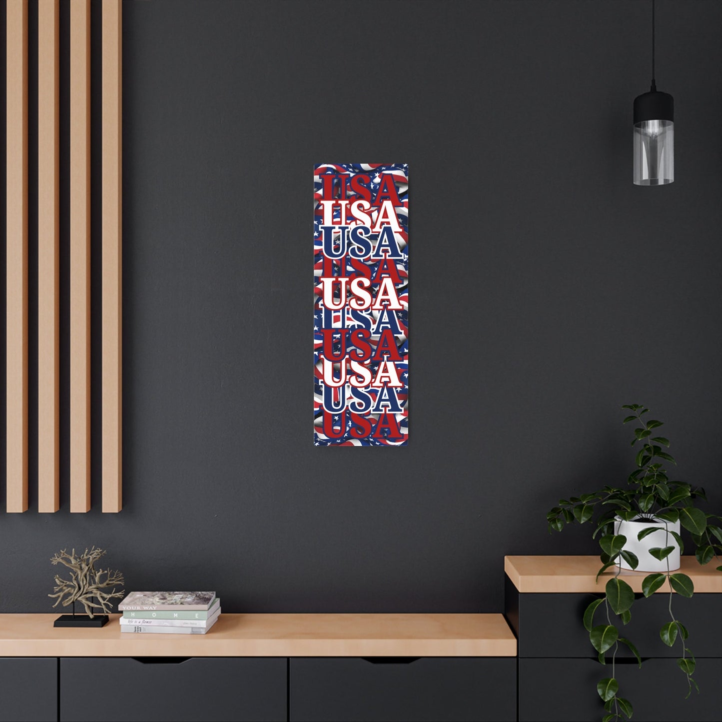 USA! USA! USA Metal Art Sign by cypherpunkgear – cypherpunkgear.com | Cypherpunk Merch