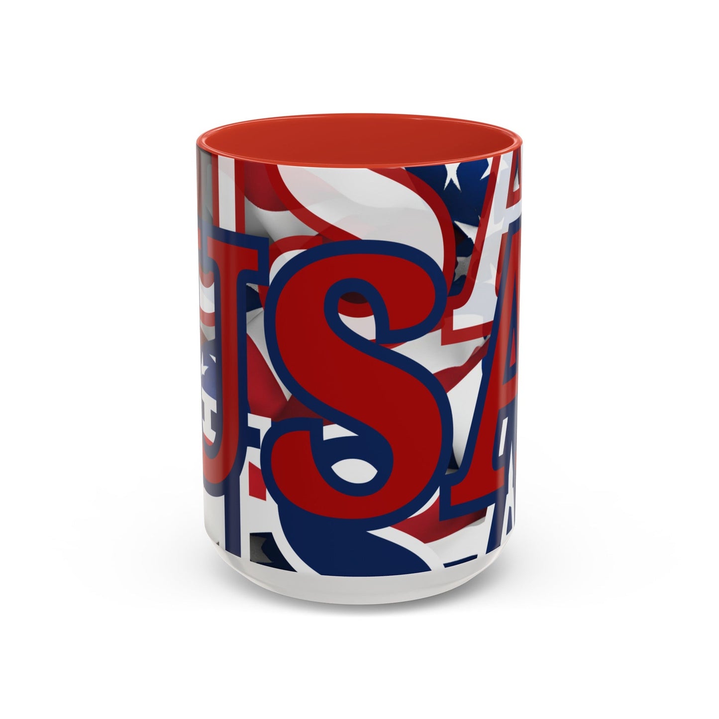USA! USA! USA RDfont Patriot Accent Mug by cypherpunkgear – cypherpunkgear.com | Cypherpunk Merch
