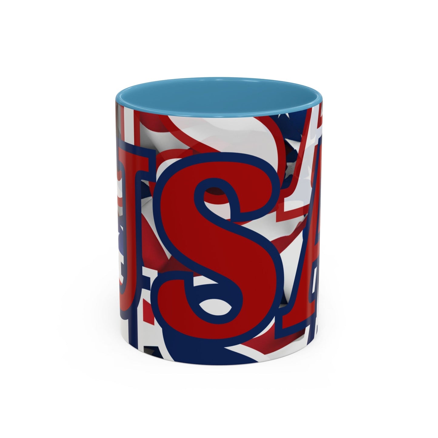 USA! USA! USA RDfont Patriot Accent Mug by cypherpunkgear – cypherpunkgear.com | Cypherpunk Merch