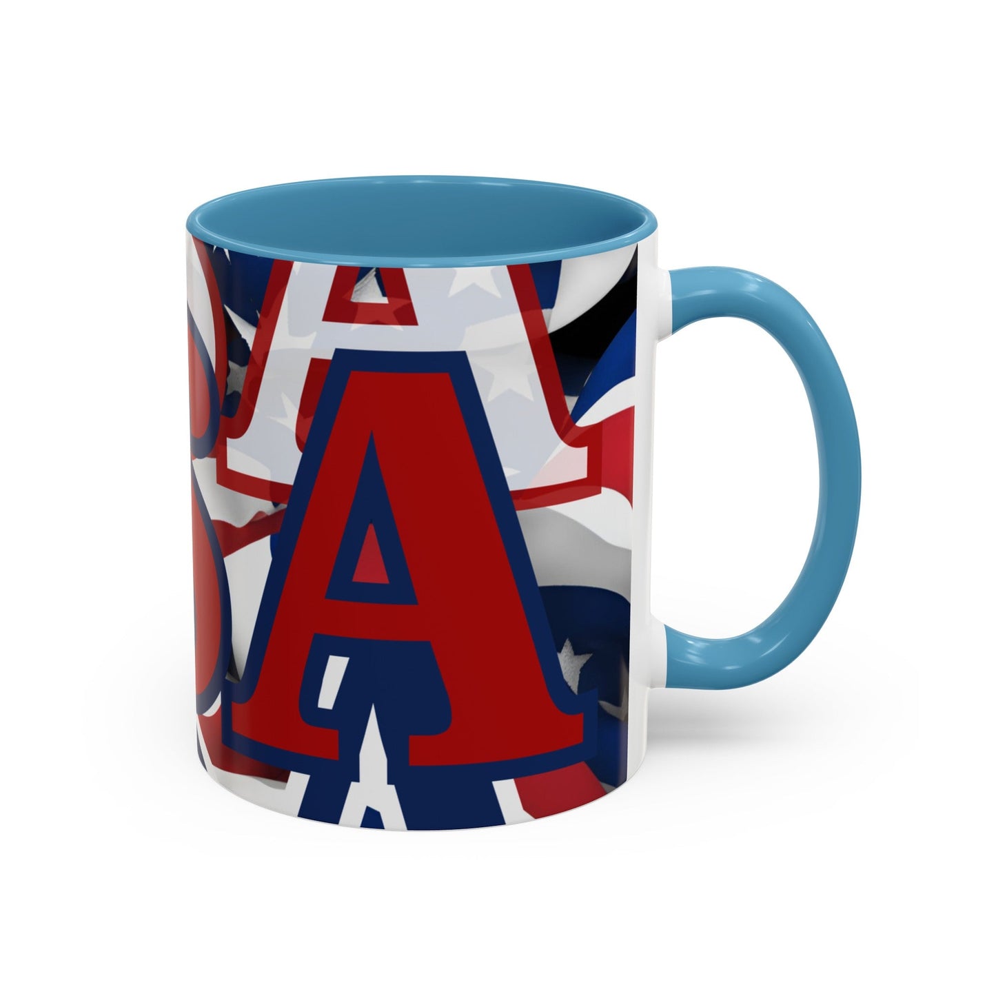 USA! USA! USA RDfont Patriot Accent Mug by cypherpunkgear – cypherpunkgear.com | Cypherpunk Merch