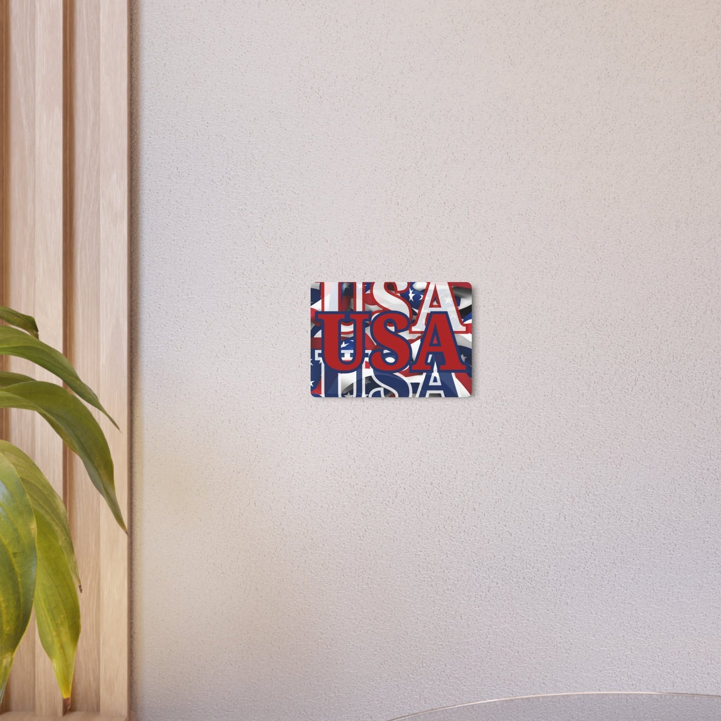 USA! USA! USA Red Center Metal Art Sign by cypherpunkgear – cypherpunkgear.com | Cypherpunk Merch