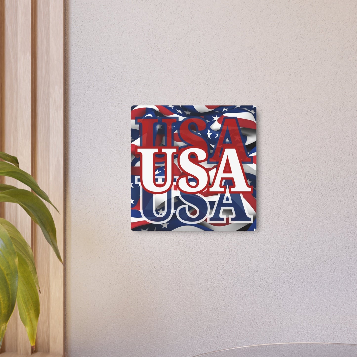 USA! USA! USA White Center Metal Art Sign by cypherpunkgear – cypherpunkgear.com | Cypherpunk Merch