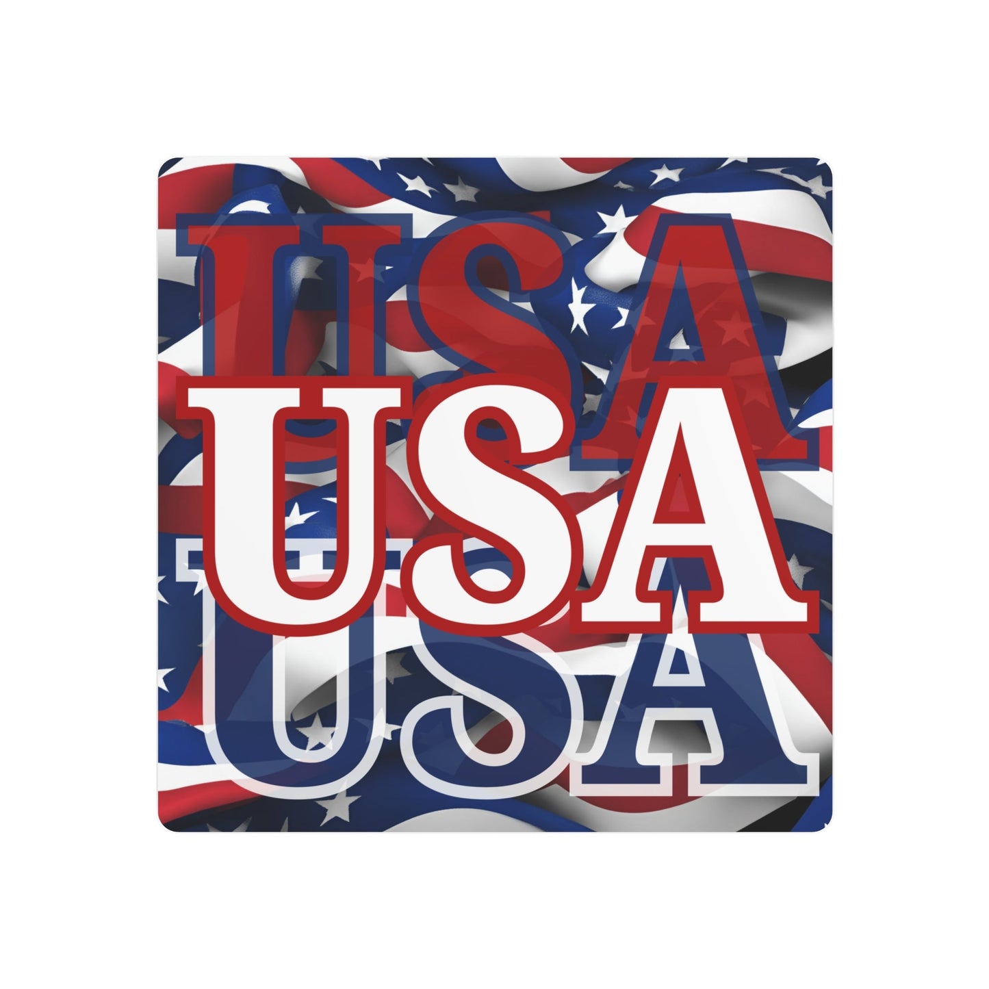 USA! USA! USA White Center Metal Art Sign by cypherpunkgear – cypherpunkgear.com | Cypherpunk Merch