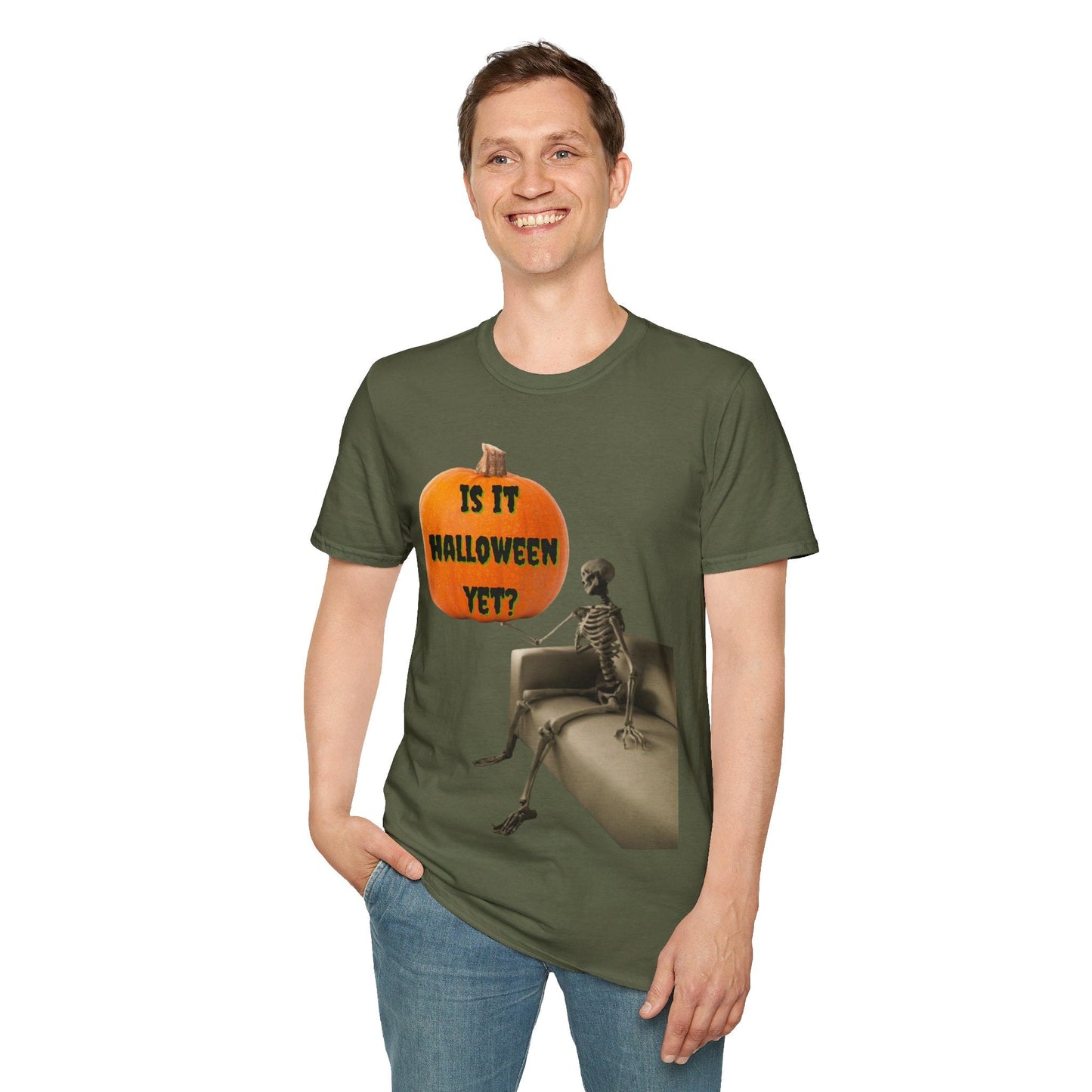 Waiting for Halloween Skeleton DKcolors Unisex T-Shirt by cypherpunkgear – cypherpunkgear.com | Cypherpunk Merch