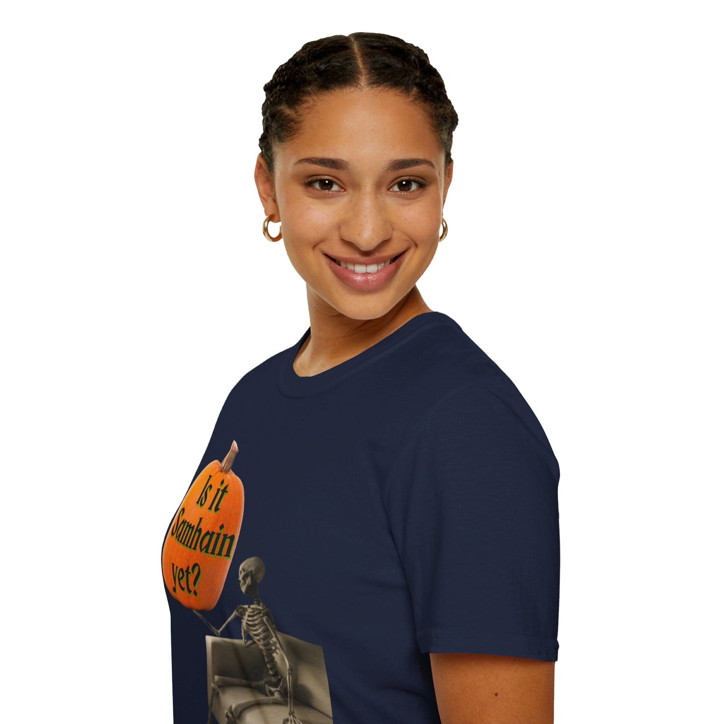 Waiting for Samhain Skeleton DKcolors Unisex T-Shirt by cypherpunkgear – cypherpunkgear.com | Cypherpunk Merch