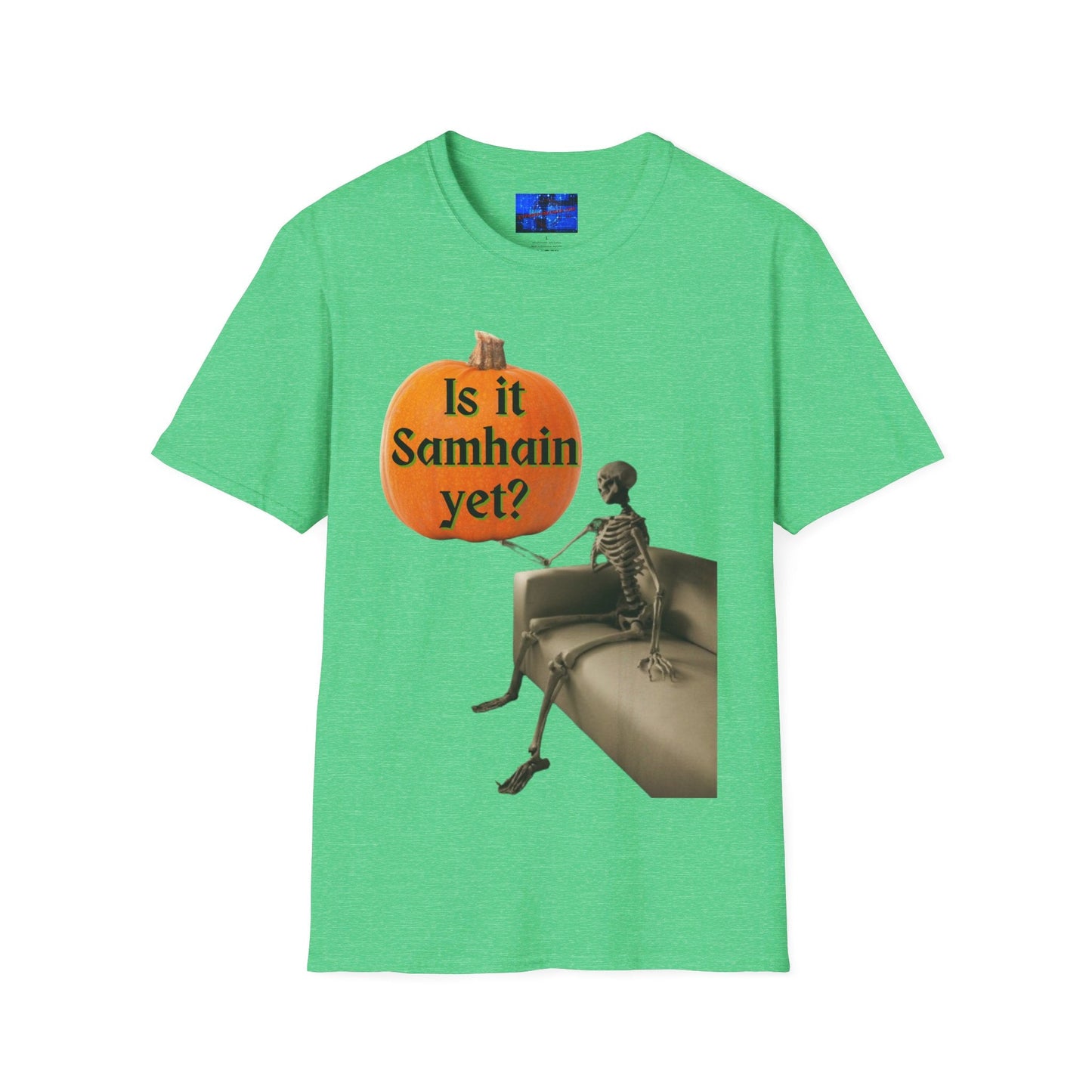 Waiting for Samhain Skeleton DKcolors Unisex T-Shirt by cypherpunkgear – cypherpunkgear.com | Cypherpunk Merch