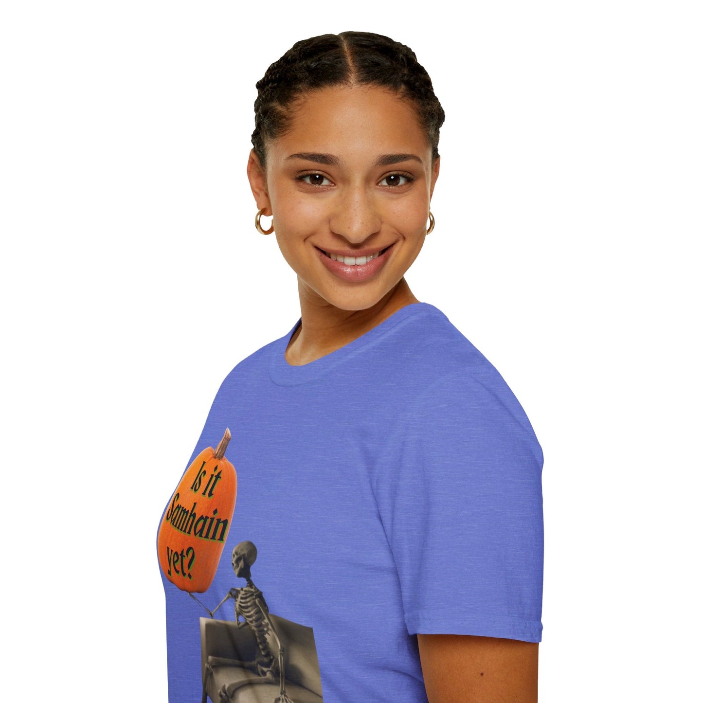 Waiting for Samhain Skeleton LTcolors Unisex T-Shirt by cypherpunkgear – cypherpunkgear.com | Cypherpunk Merch