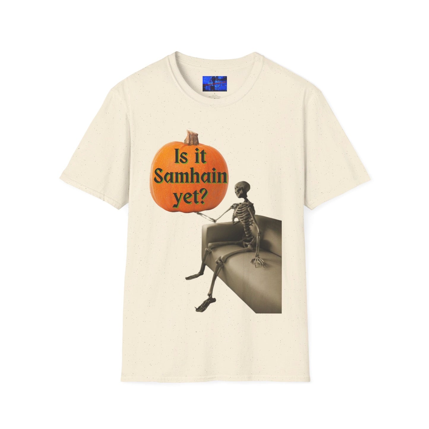 Waiting for Samhain Skeleton LTcolors Unisex T-Shirt by cypherpunkgear – cypherpunkgear.com | Cypherpunk Merch