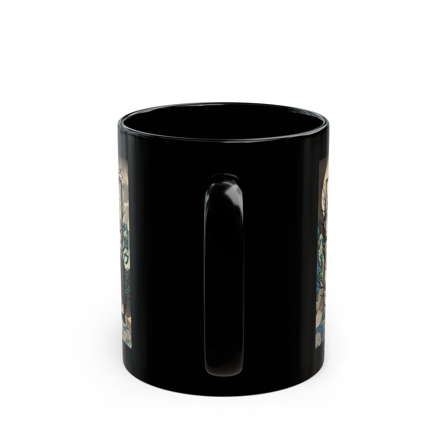 Yōkai Happy Halloween Black Mug by cypherpunkgear.com – cypherpunkgear.com | Cypherpunk Merch
