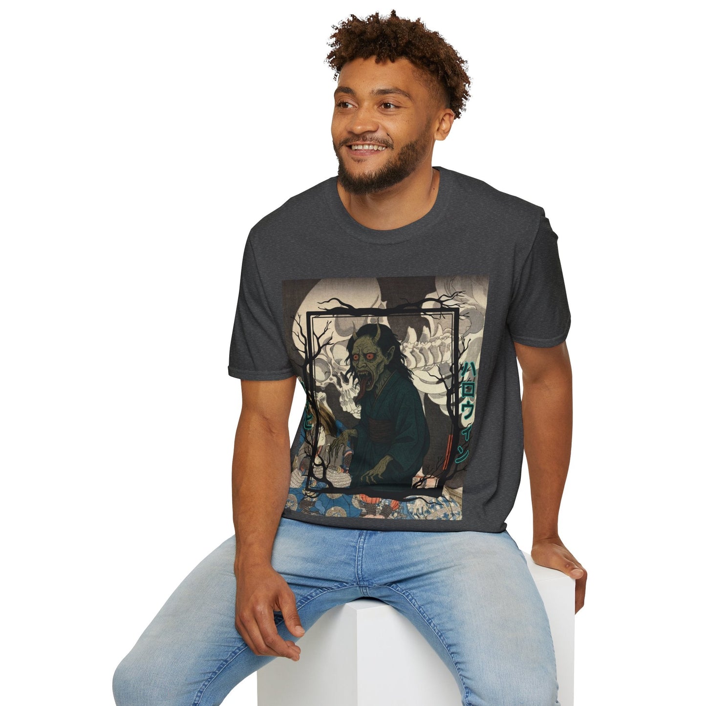 Yōkai Happy Halloween DKcolors Unisex T-Shirt by cypherpunkgear.com – cypherpunkgear.com | Cypherpunk Merch
