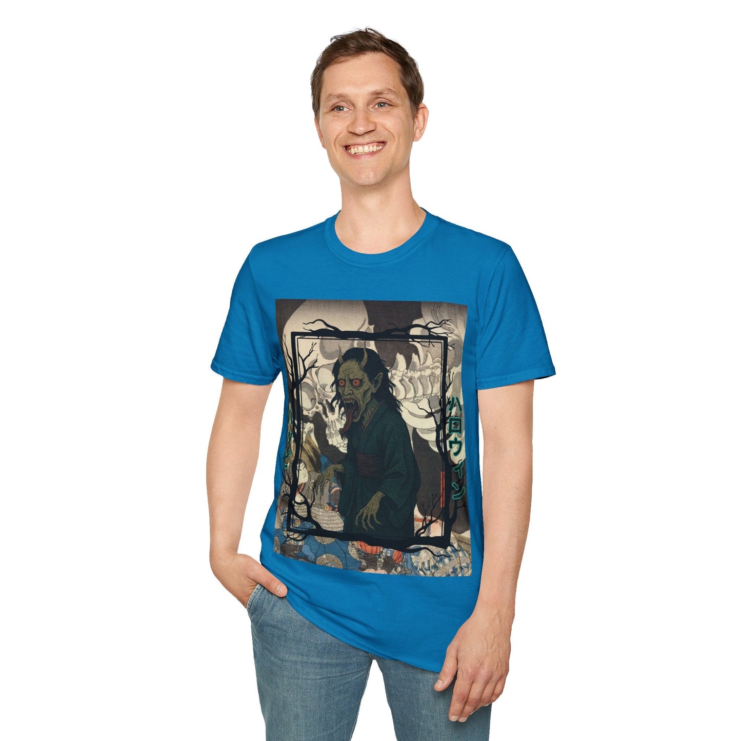 Yōkai Happy Halloween DKcolors Unisex T-Shirt by cypherpunkgear.com – cypherpunkgear.com | Cypherpunk Merch