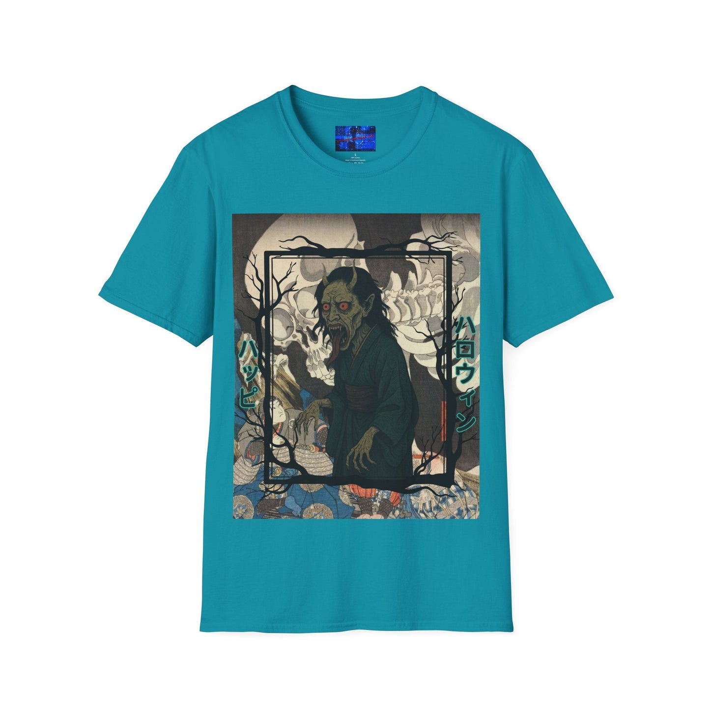 Yōkai Happy Halloween DKcolors Unisex T-Shirt by cypherpunkgear.com – cypherpunkgear.com | Cypherpunk Merch